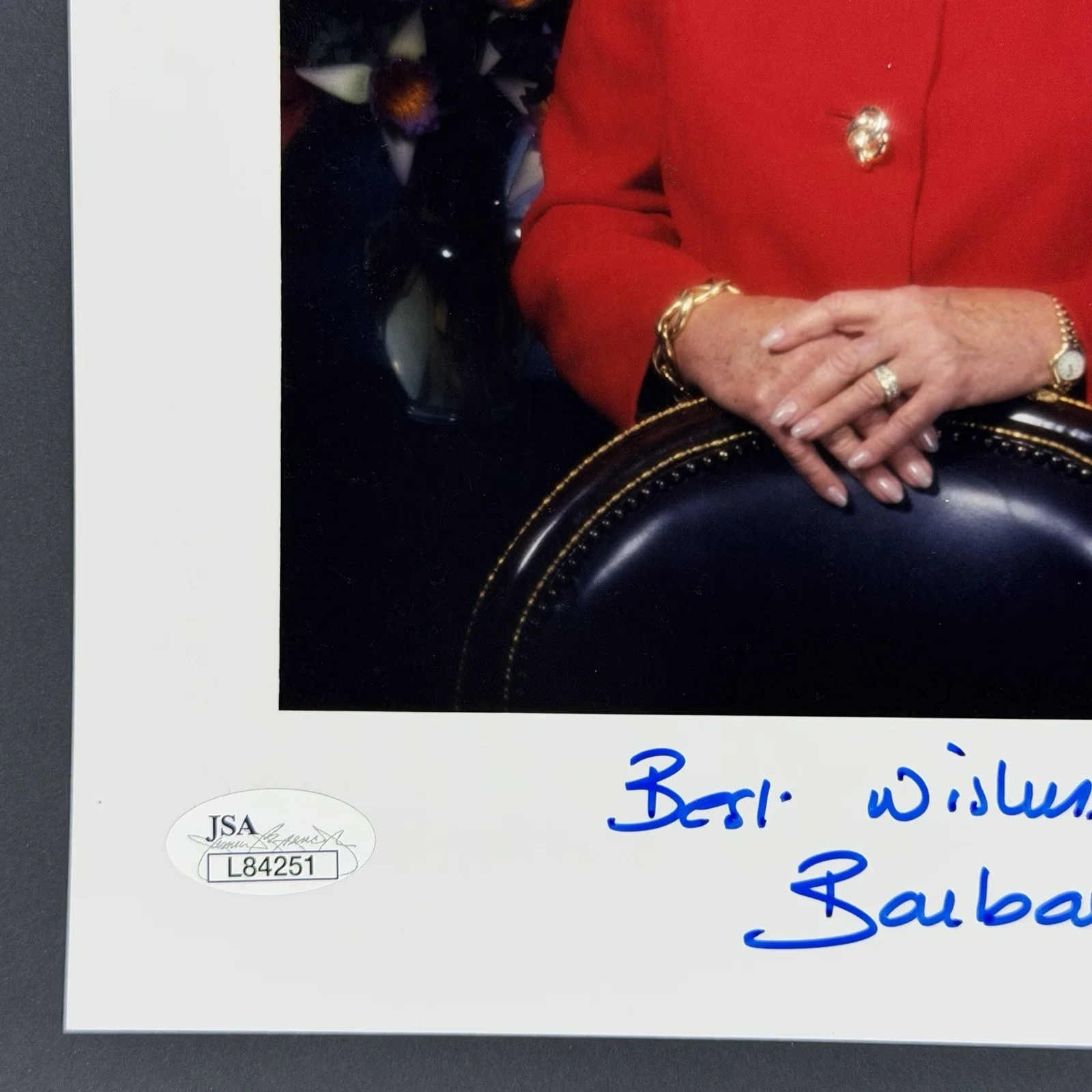 Barbara Bush — Barbara Bush First Lady Signed Autographed 8x10 Photo - JSA Authenticated, image 5