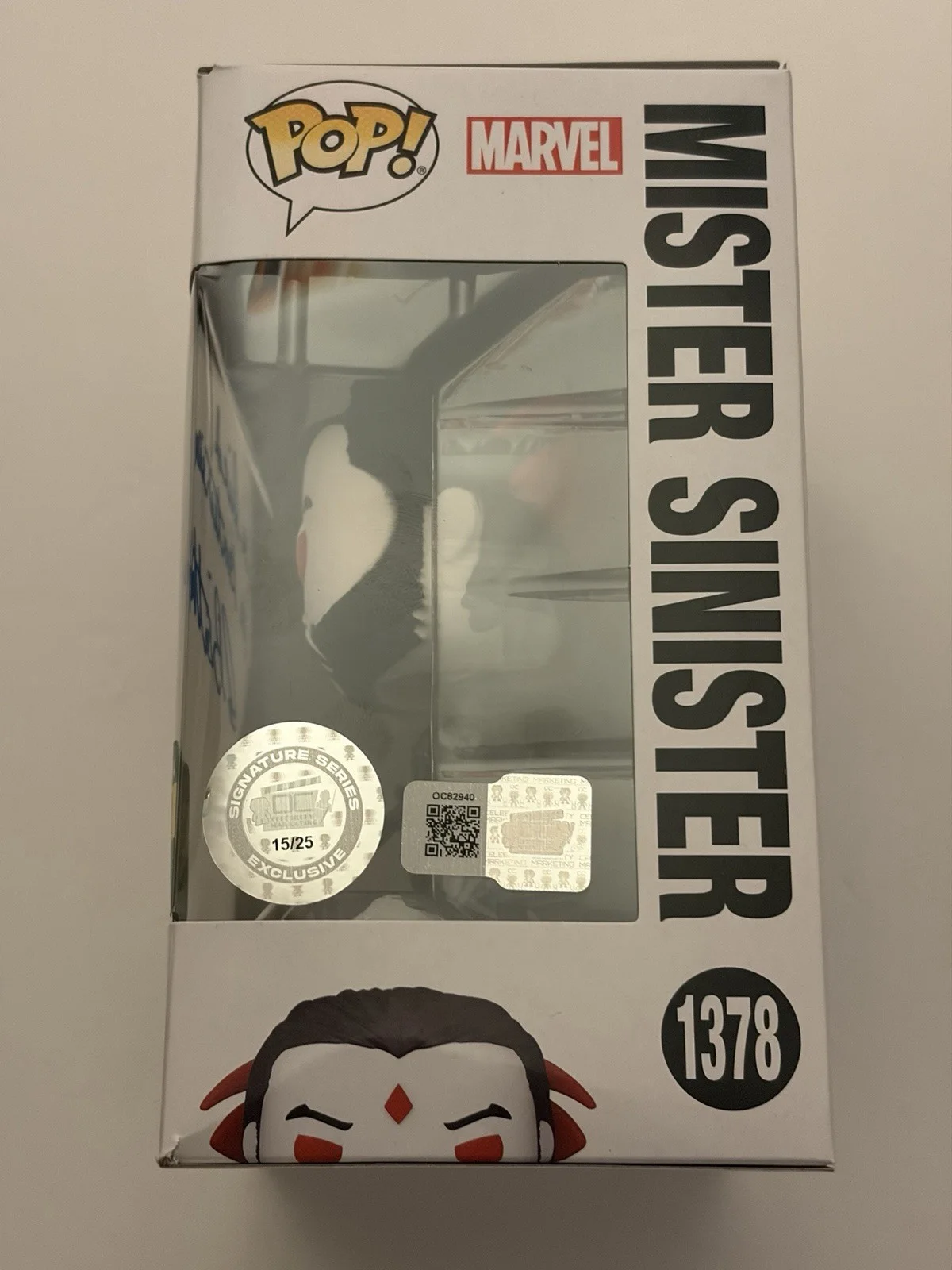 Chris Britton — Mister Sinister Chris Britton Autographed Signed Quoted Funko Pop #1378 X-Men SS, image 2