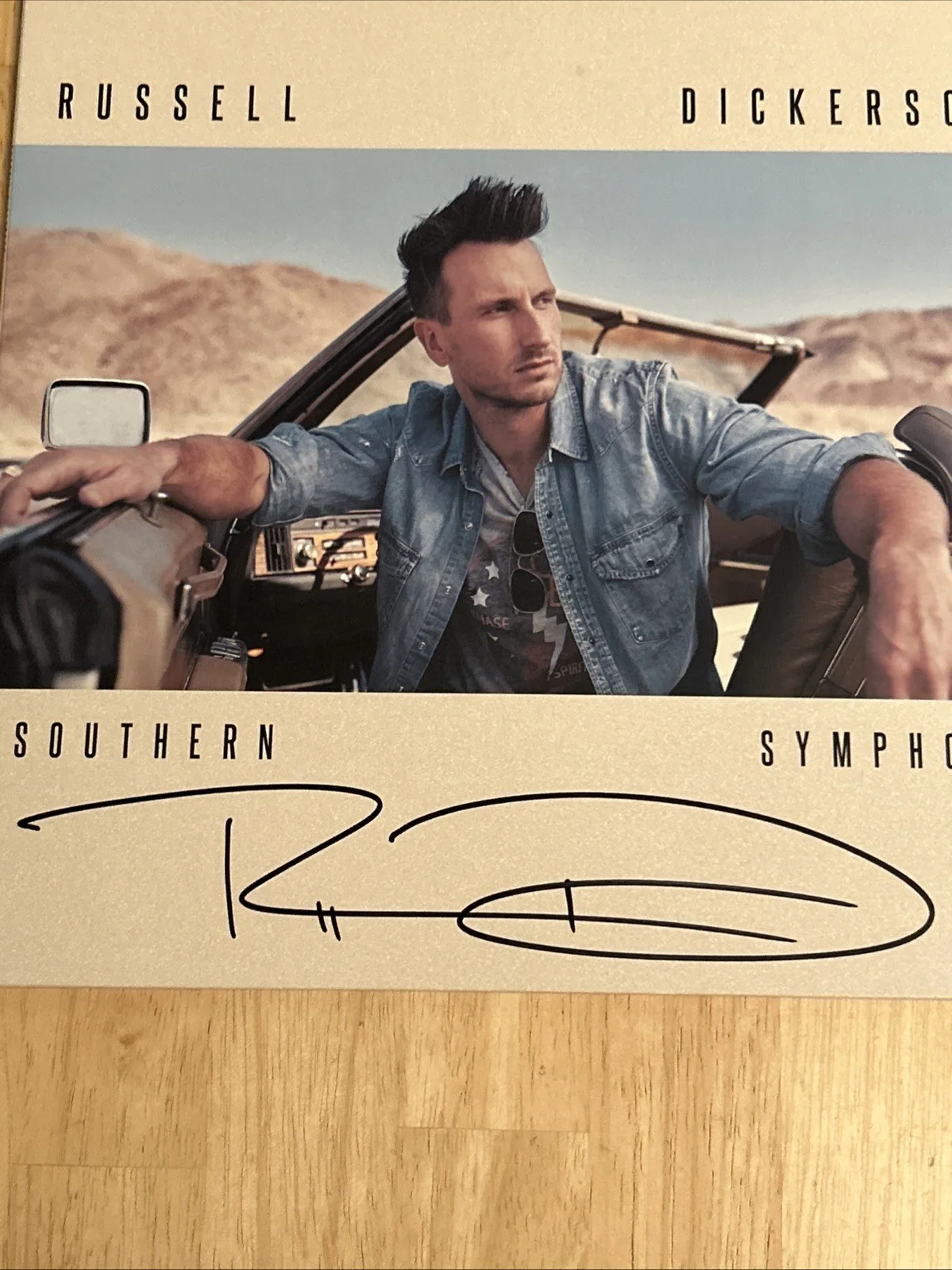 Russell Dickerson Autographed Southern Symphony Album Vinyl JSA Certified, image 2