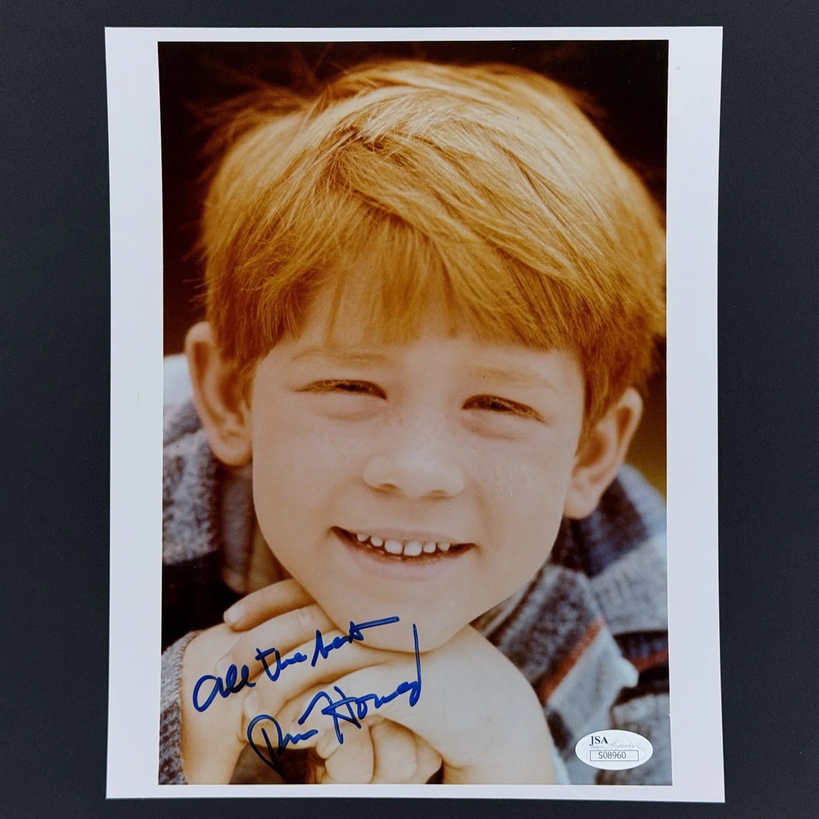 Ron Howard — Ron Howard Opie Taylor Actor Andy Griffith Signed Autographed 8x10 Photo JSA COA