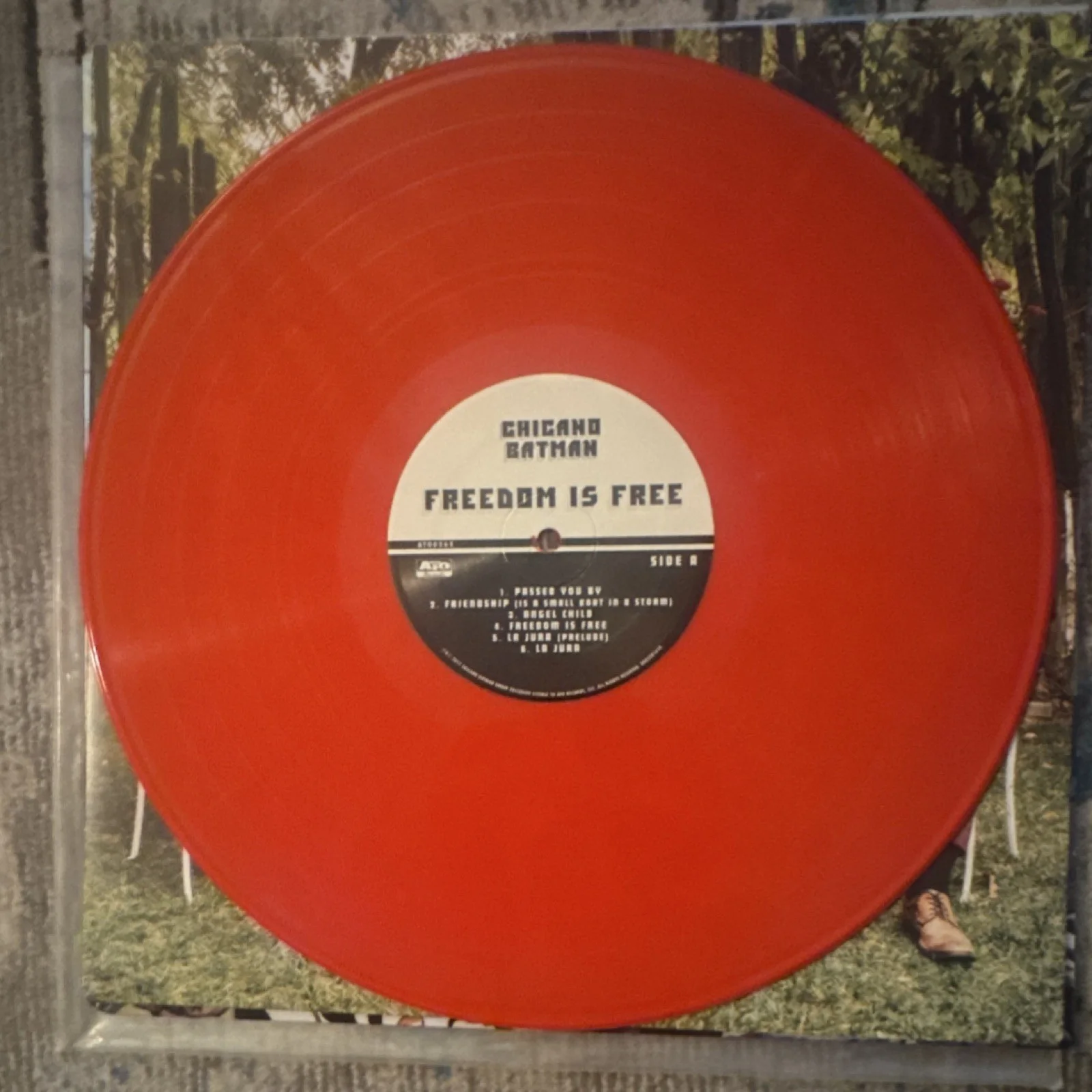 Chicano Batman Freedom Is Free Signed Red Vinyl Record Original, image 5