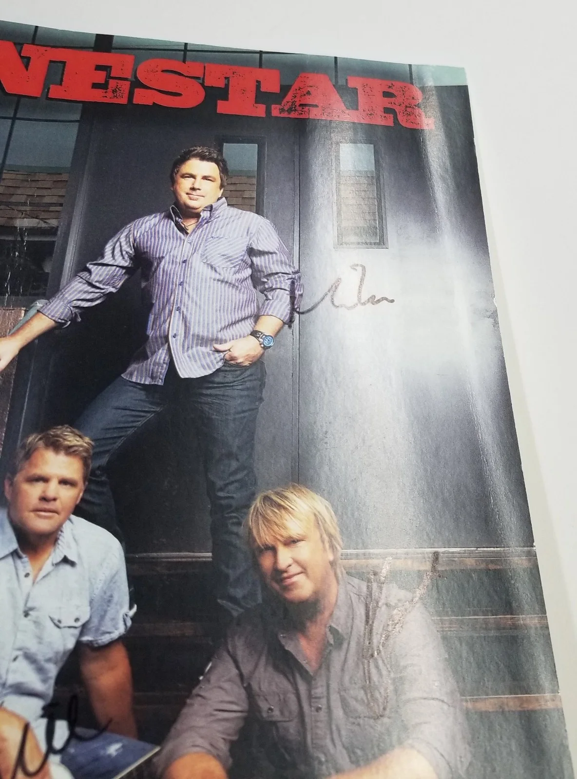 Lonestar full band REAL hand SIGNED 8x10" Promo Photo COA Autographed all 4, изображение 2