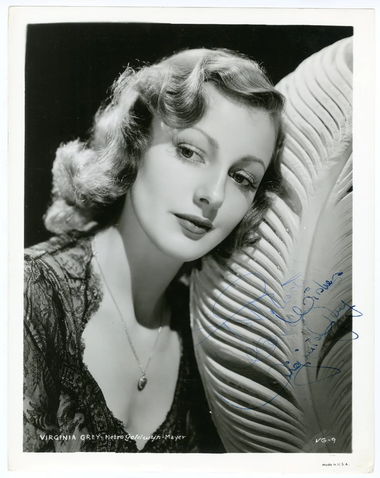 Virginia Grey — Virginia Grey Washington Melodrama 1941 Signed Original Vintage Photograph