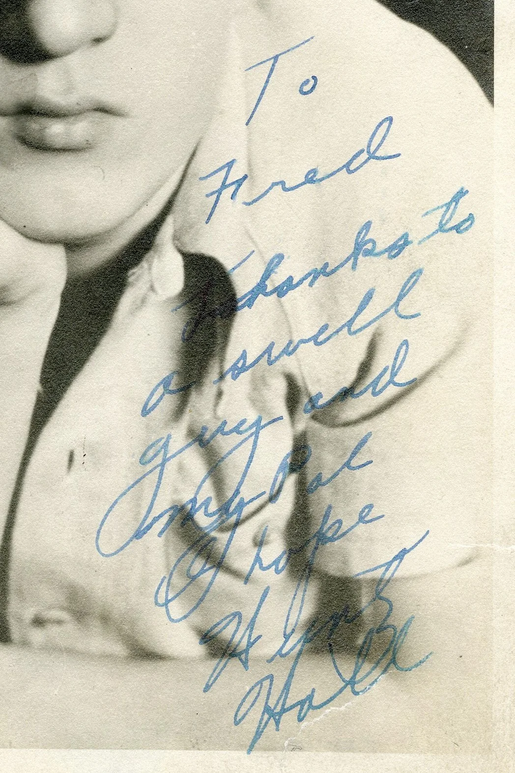 Huntz Hall — Huntz Hall 1940s Signed Original Vintage Photograph Autographed, image 2