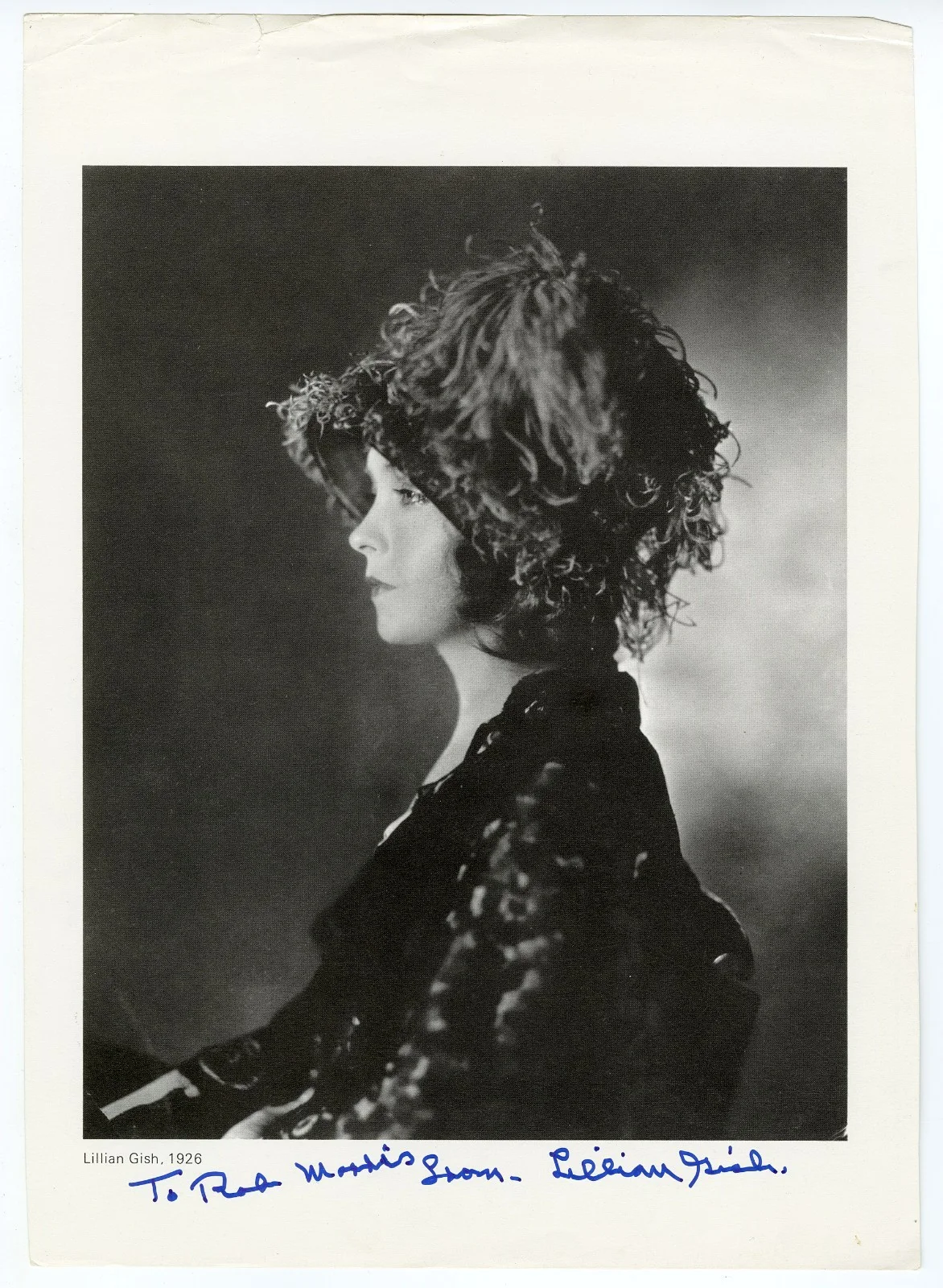 Lillian Gish — Lillian Gish Group 4 Signed Vintage Photographs Autographed