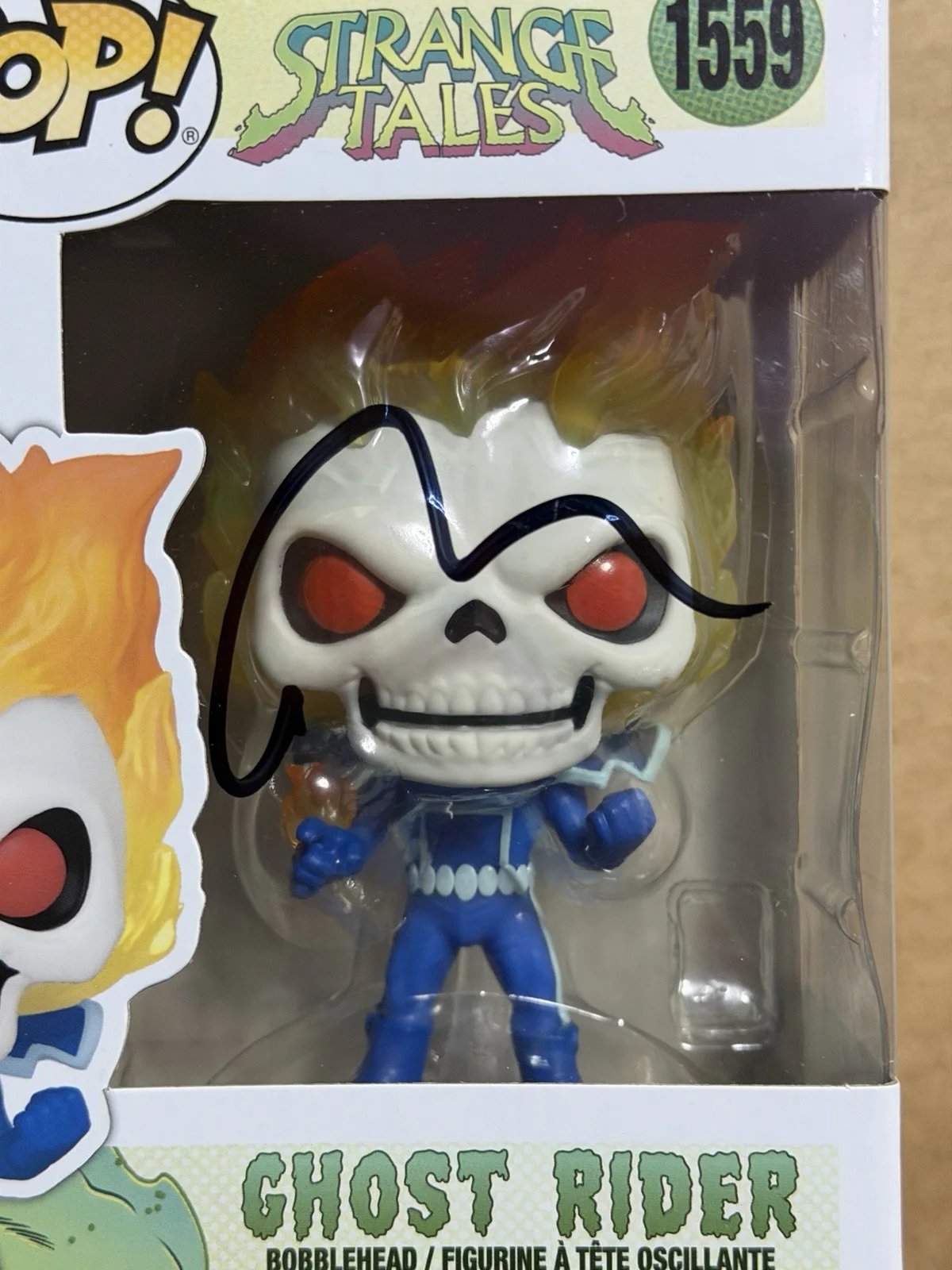 Nicolas Cage — Signed Nicolas Cage Ghost Rider Funko Pop #1559 Video Proof Authentic Autograph, image 2
