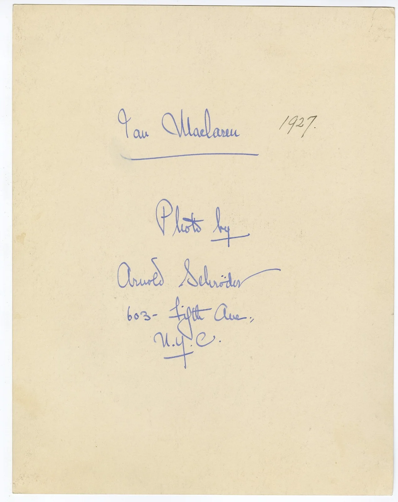 Ian Maclaren — Ian Maclaren 1927 Signed Original Vintage Dblwt Photograph Autographed, изображение 3
