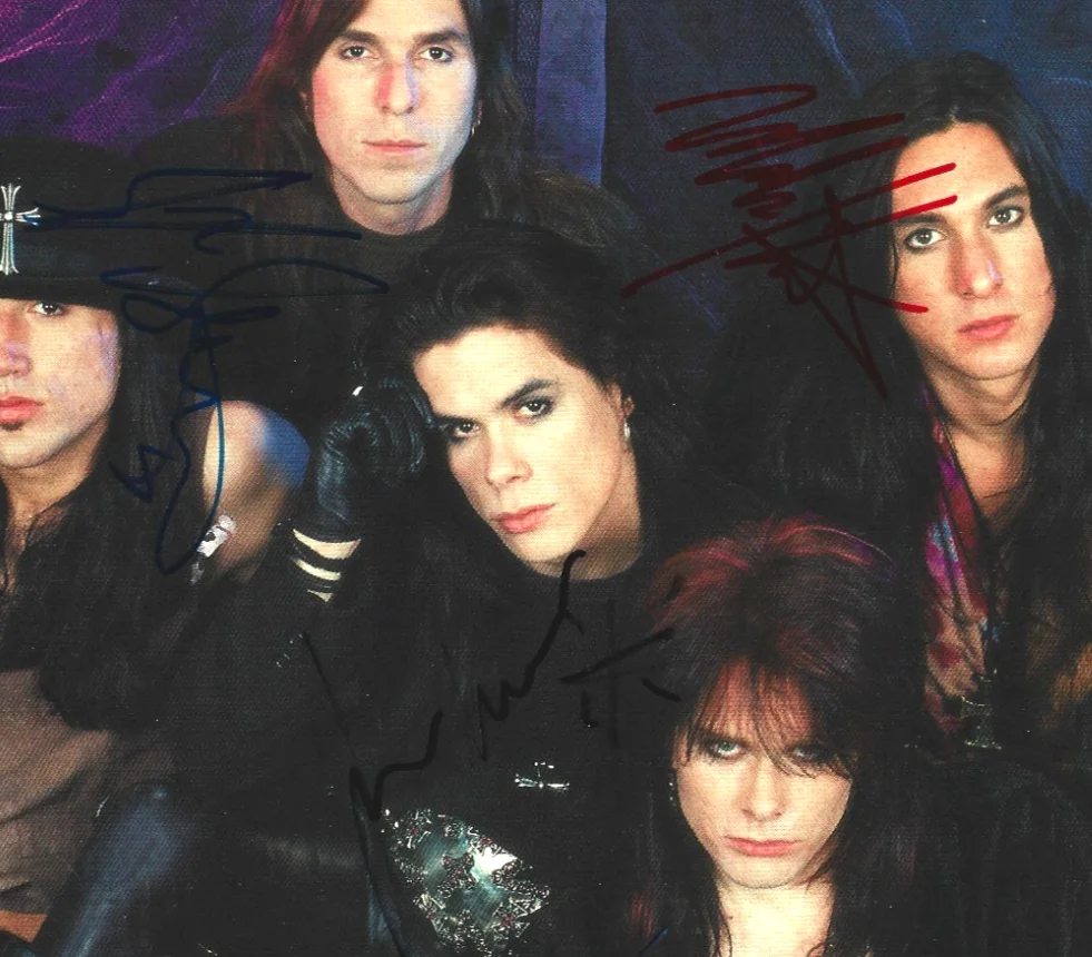 Bang Tango glam band fully hand SIGNED Mag Pinup Photo COA Autographed Leste +4, image 2