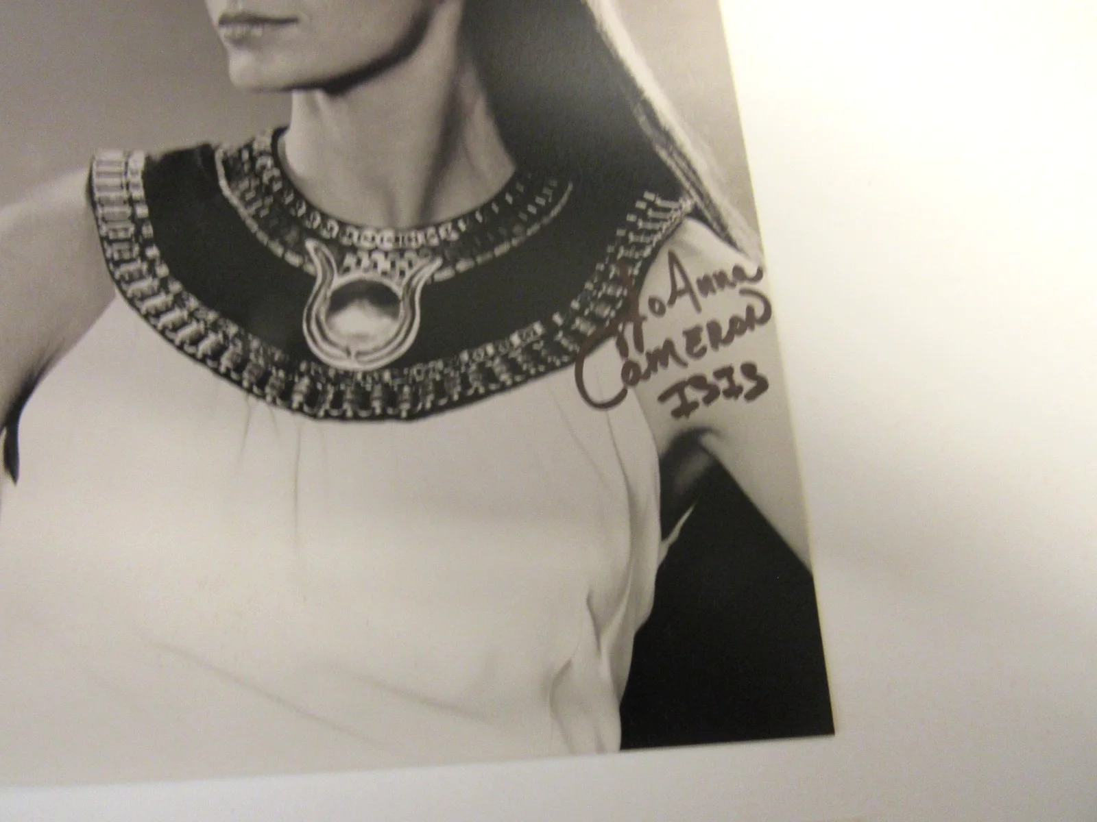 Joanna Cameron — JoAnna Cameron Isis TV Show Signed Autograph 8 x 10 B/W Photo with COA, изображение 2