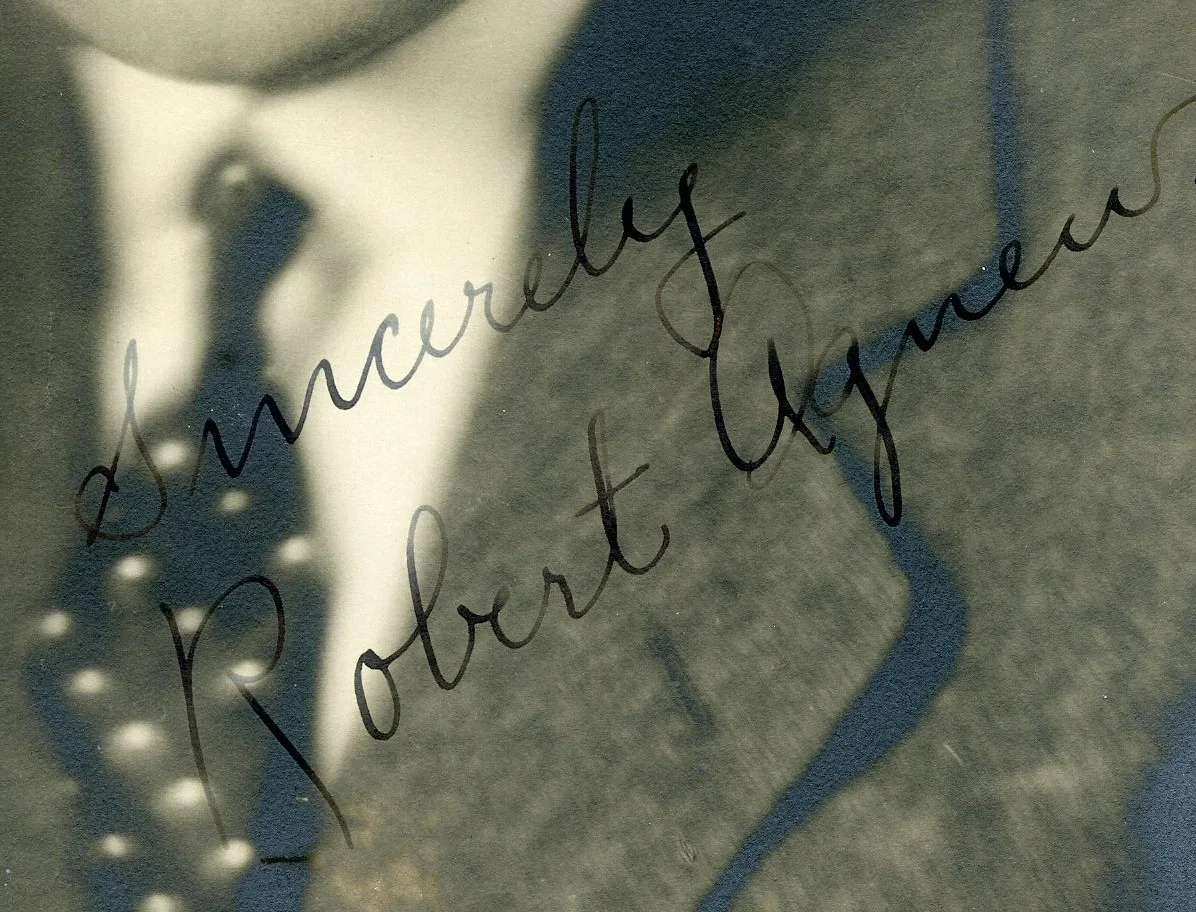 Robert Agnew — Robert Agnew 1920s Signed Original Vintage Dblwt Photograph Autographed, image 2