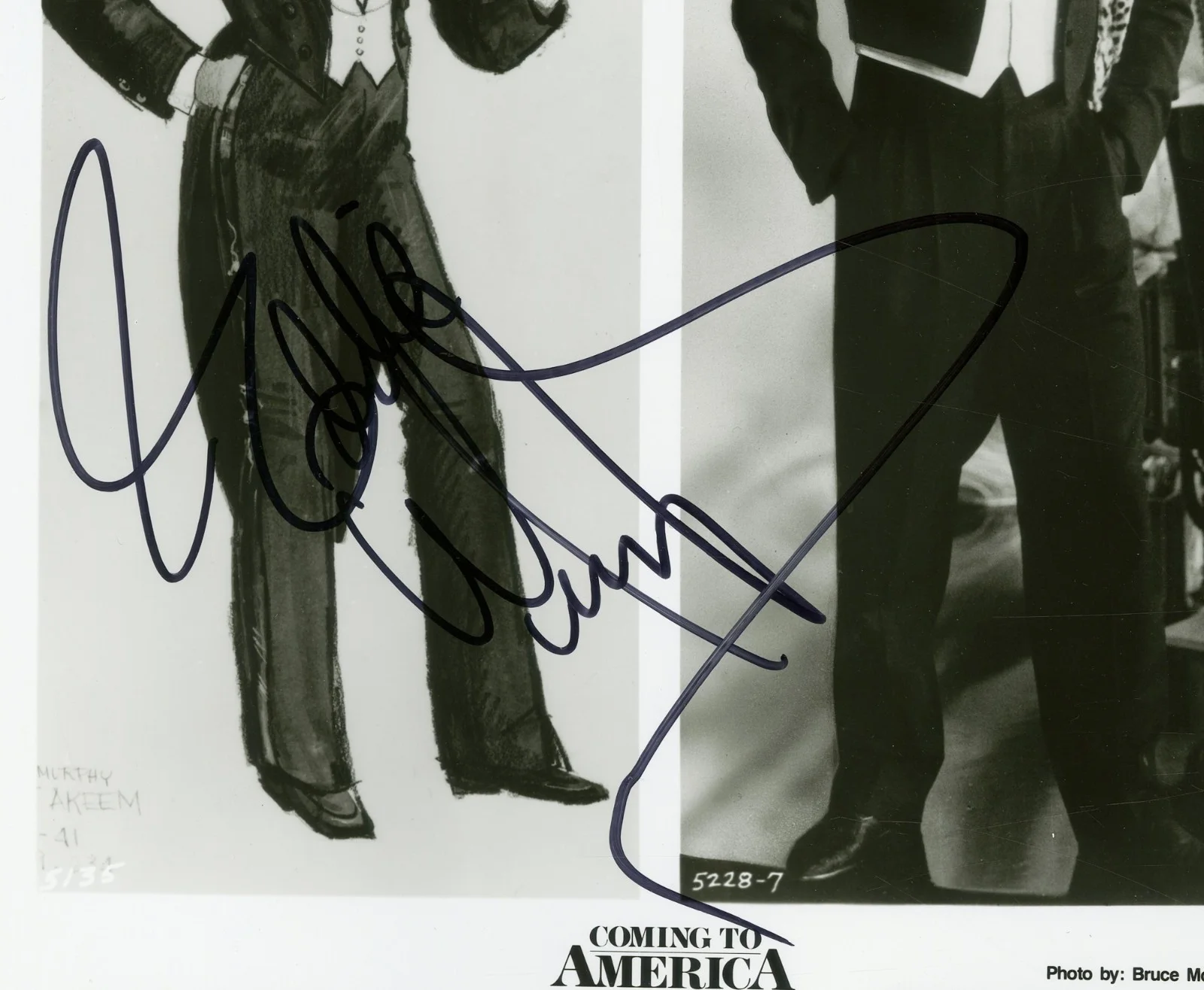 Eddie Murphy — Eddie Murphy Coming to America 1988 Signed Vintage Original Photograph, изображение 2