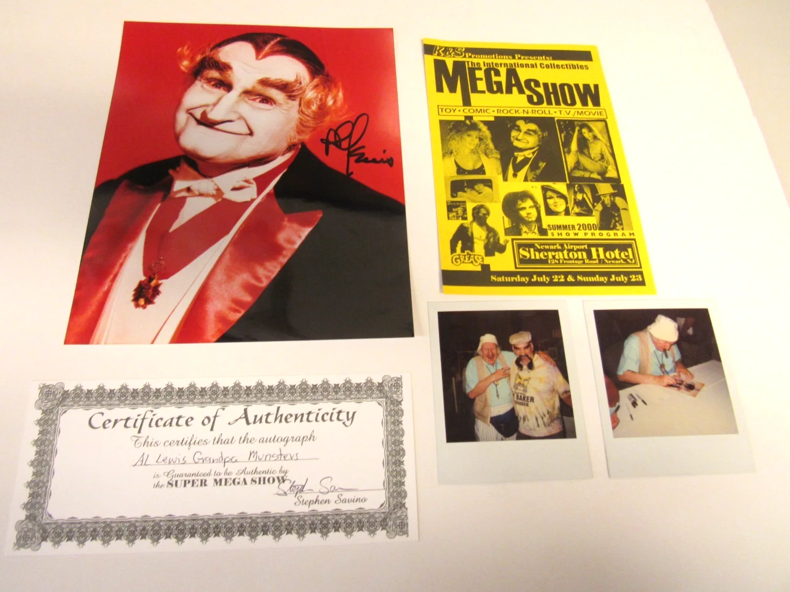 Al Lewis — Al Lewis The Munsters Grandpa Signed Autograph 8 x 10 Color Photo with COA
