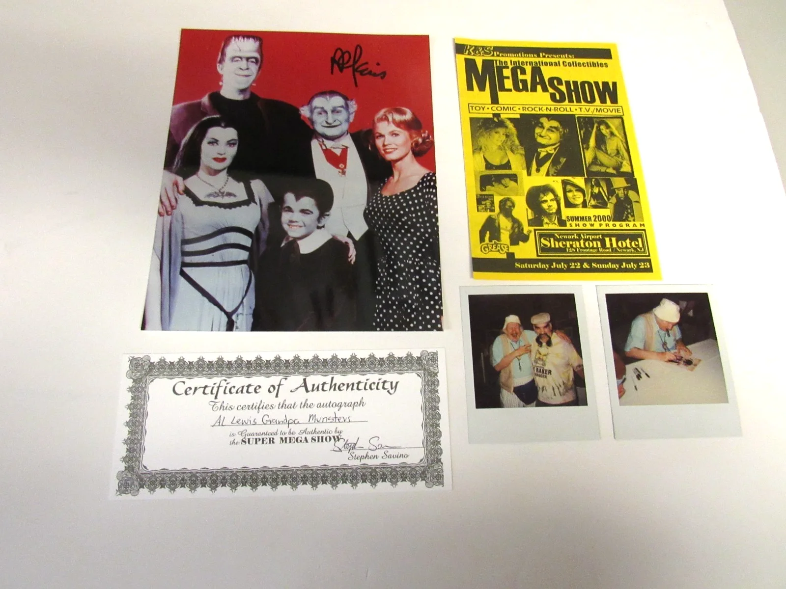 Al Lewis — Al Lewis The Munsters Grandpa Signed Autograph 8 x 10 Color Photo with COA