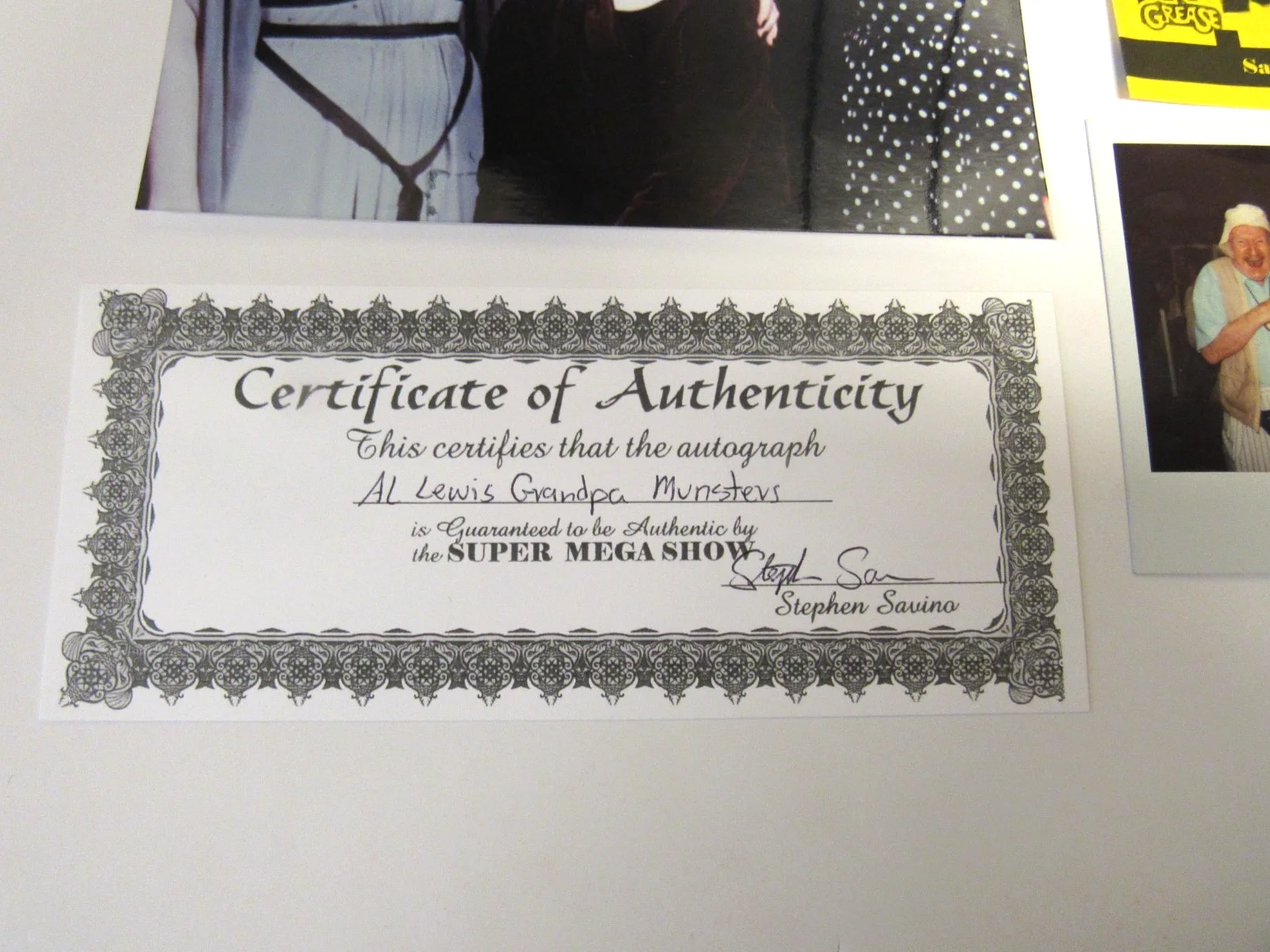 Al Lewis — Al Lewis The Munsters Grandpa Signed Autograph 8 x 10 Color Photo with COA, изображение 5