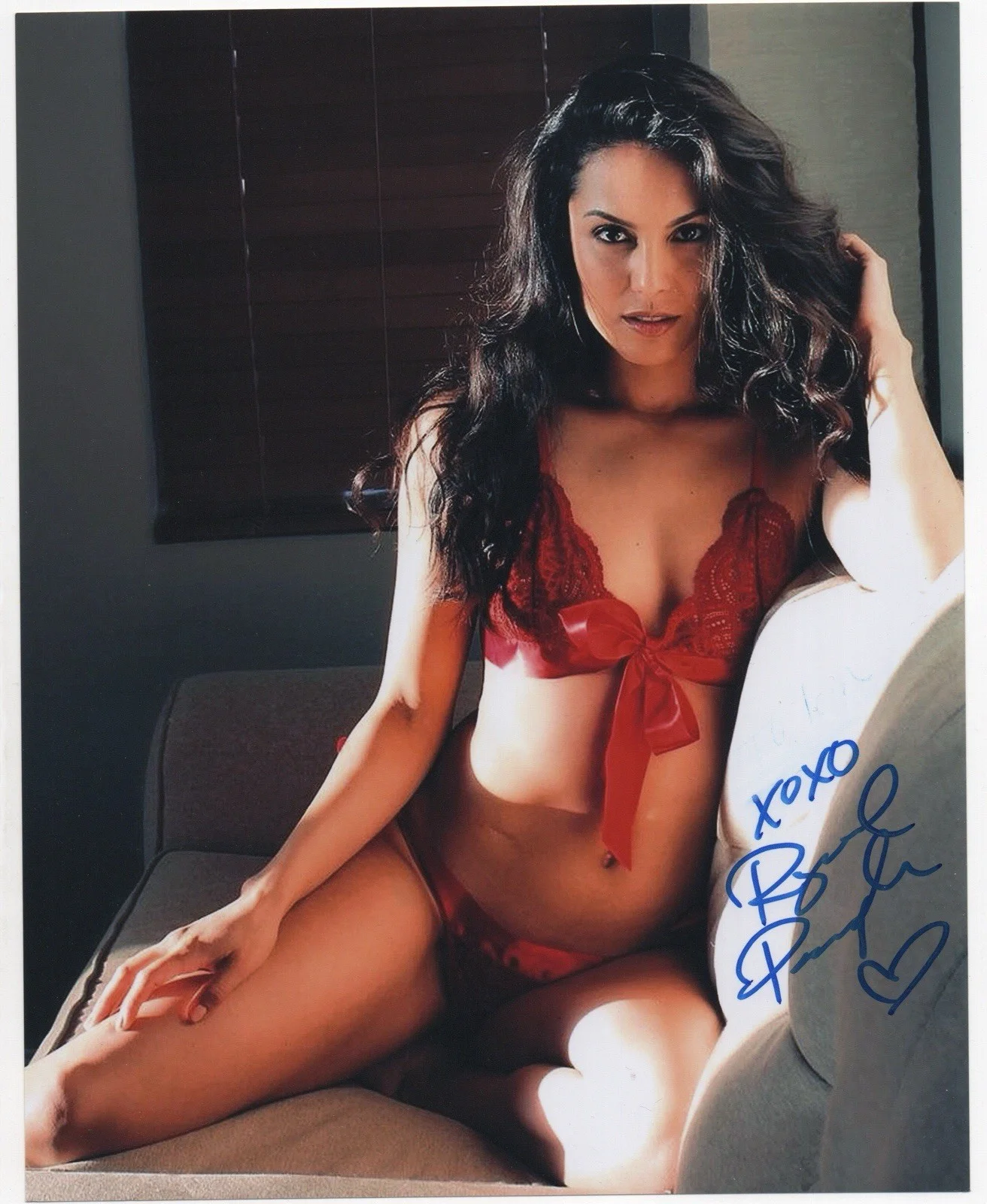 Raquel Pomplun — Raquel Pomplun signed autograph 8x10 Photo No COA Pass BAS PSA JSA Hot Sexy *INR