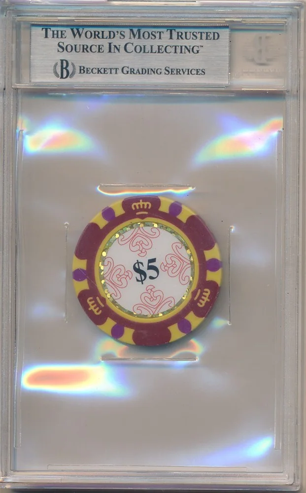 Charlie Sheen — CHARLIE SHEEN SIGNED AUTOGRAPH LAS VEGAS POKER CHIP BGS AUTHENTIC AUTO BAS SP, изображение 2