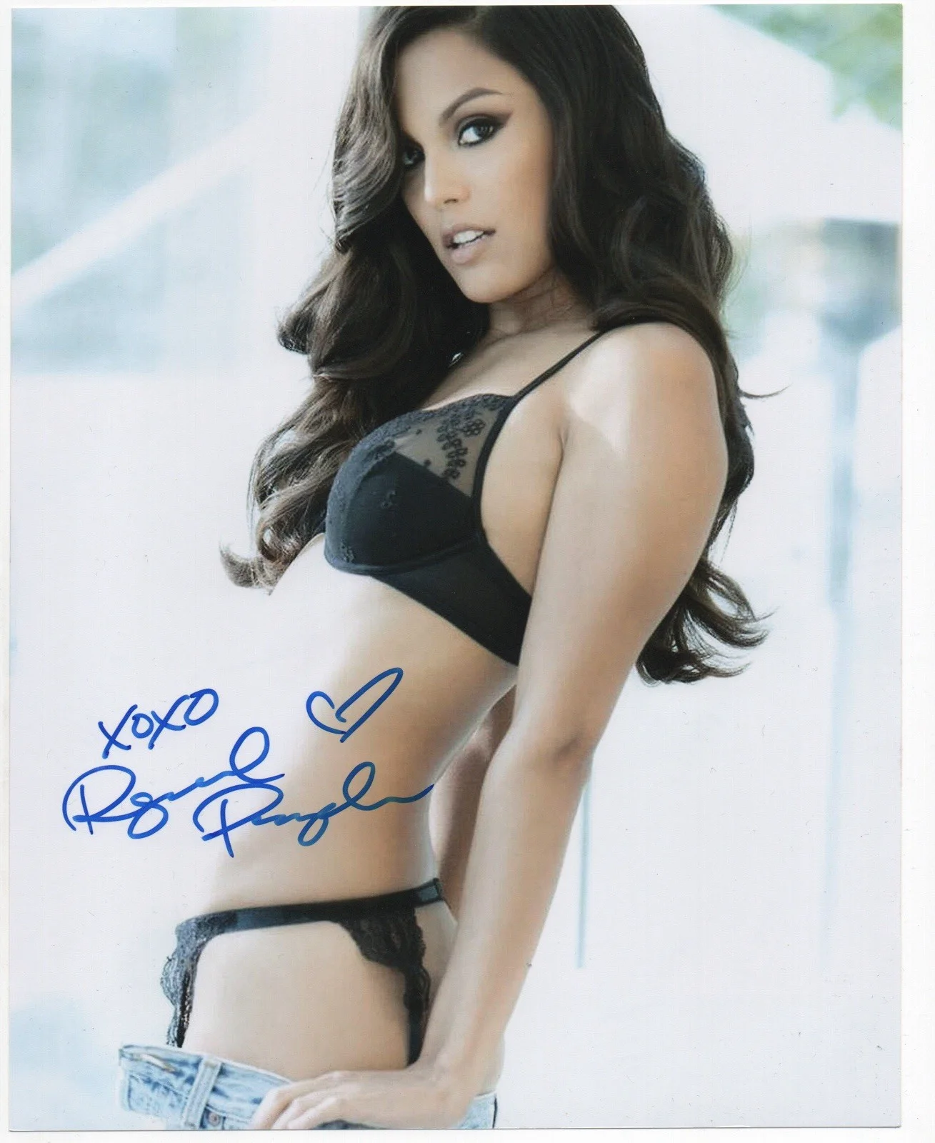 Raquel Pomplun — Raquel Pomplun signed autograph 8x10 Photo No COA Pass BAS PSA JSA Hot Sexy *INR