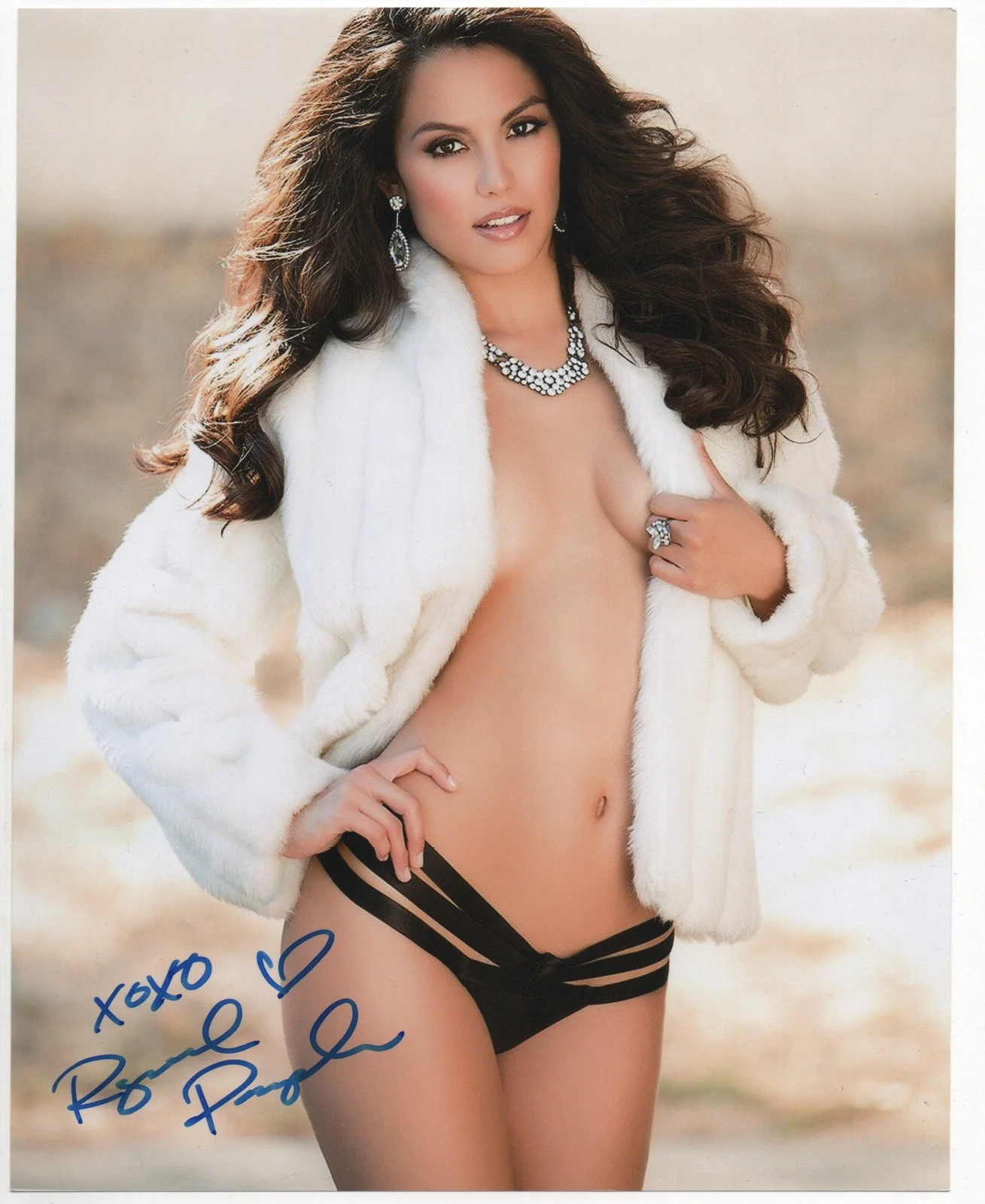 Raquel Pomplun — Raquel Pomplun signed autograph 8x10 Photo No COA Pass BAS PSA JSA Hot Sexy *INR