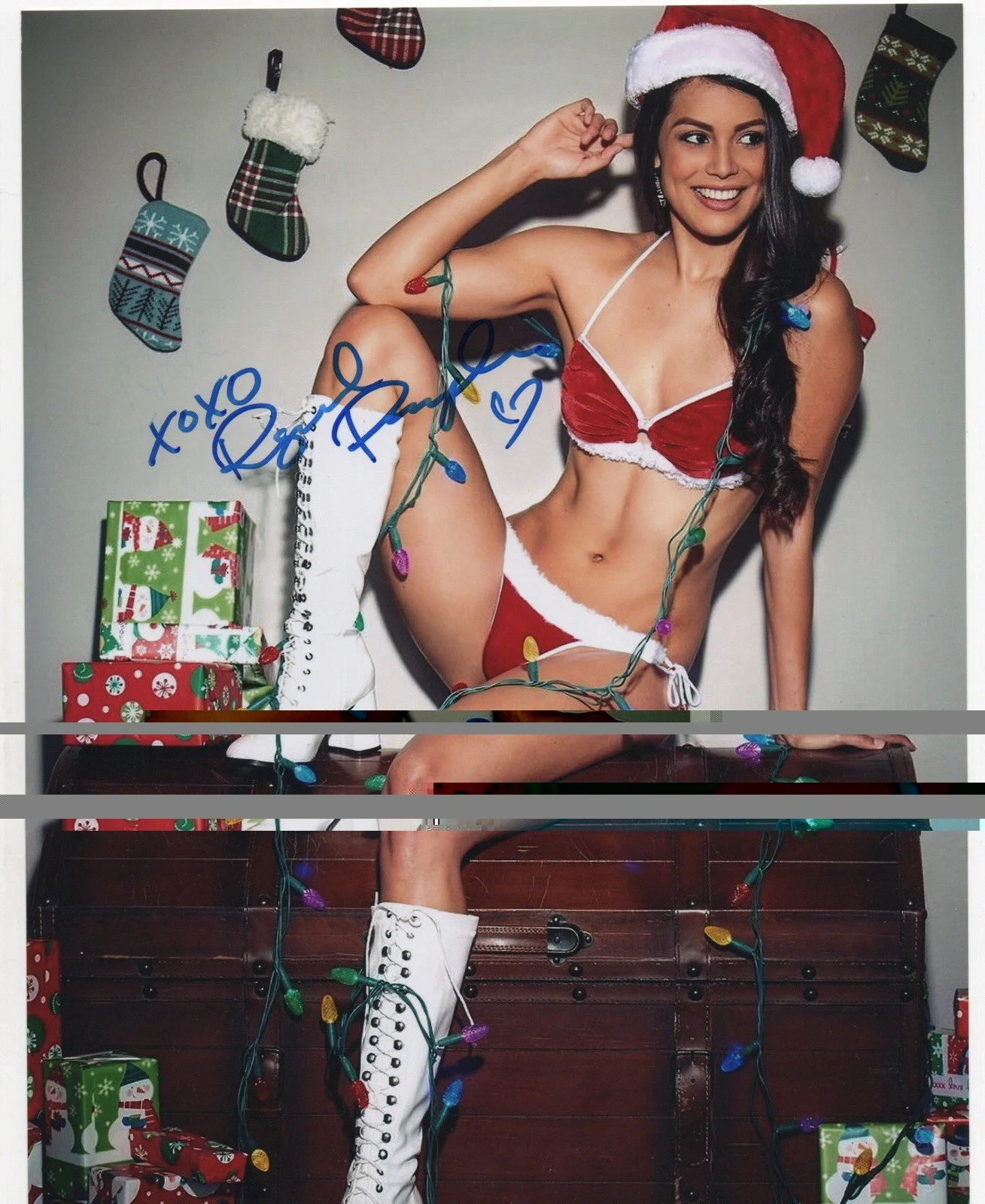 Raquel Pomplun — Raquel Pomplun signed autograph 8x10 Photo No COA Pass BAS PSA JSA Hot Sexy *INR