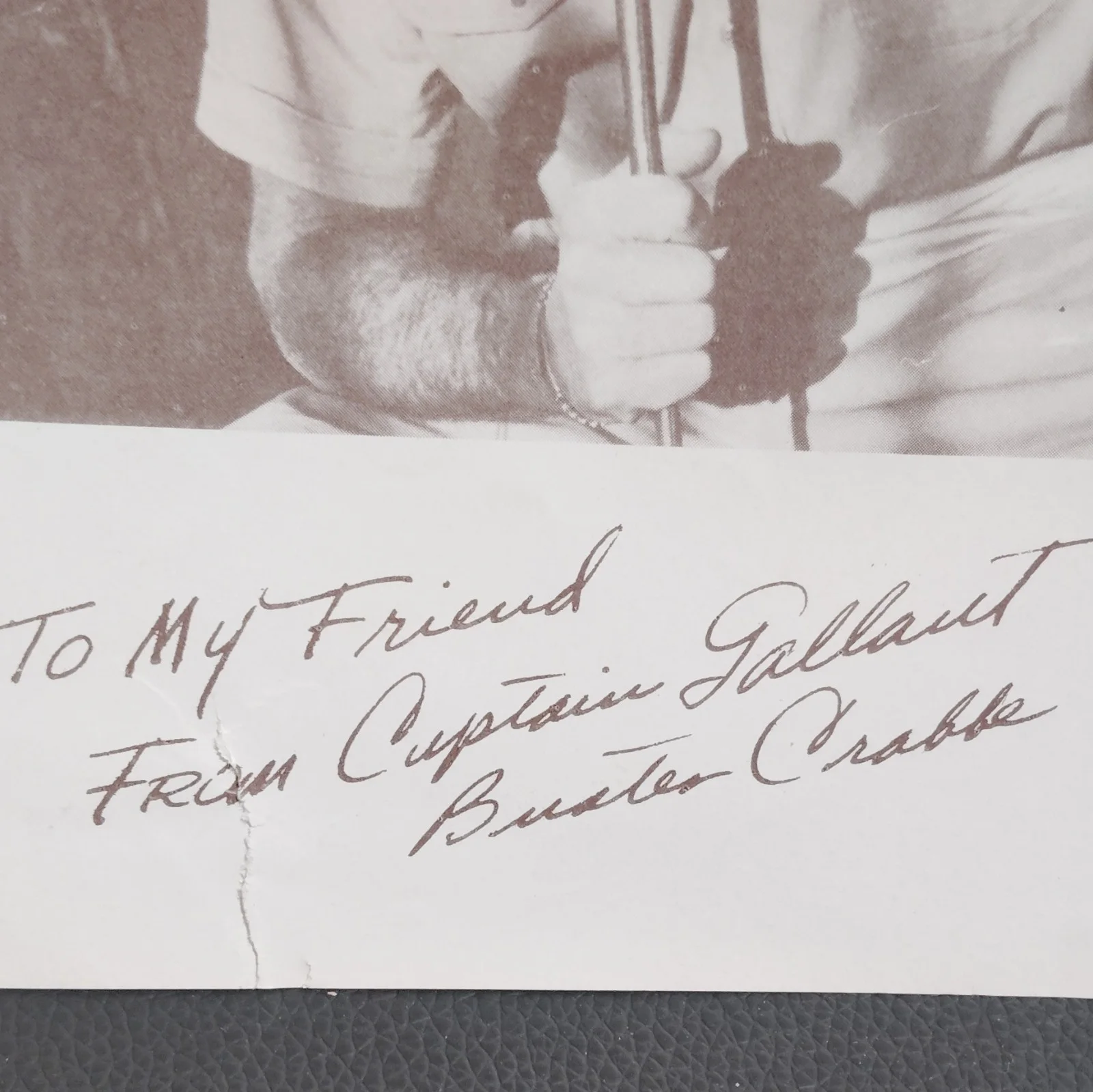 Buster Crabbe — Captain Gallant Original Signed Photograph by Buster Crabbe, image 3