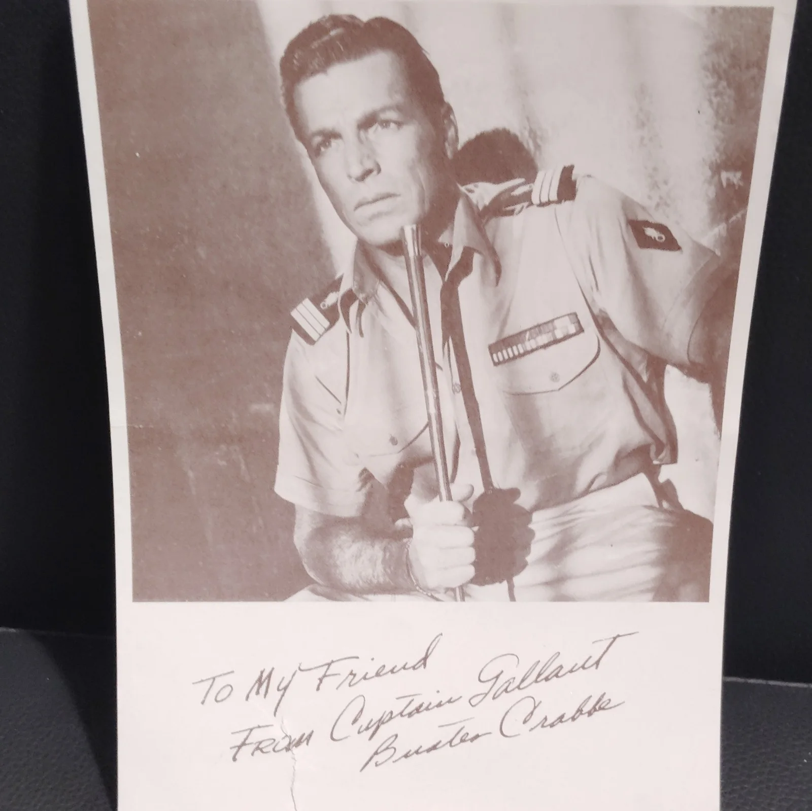 Buster Crabbe — Captain Gallant Original Signed Photograph by Buster Crabbe, image 5