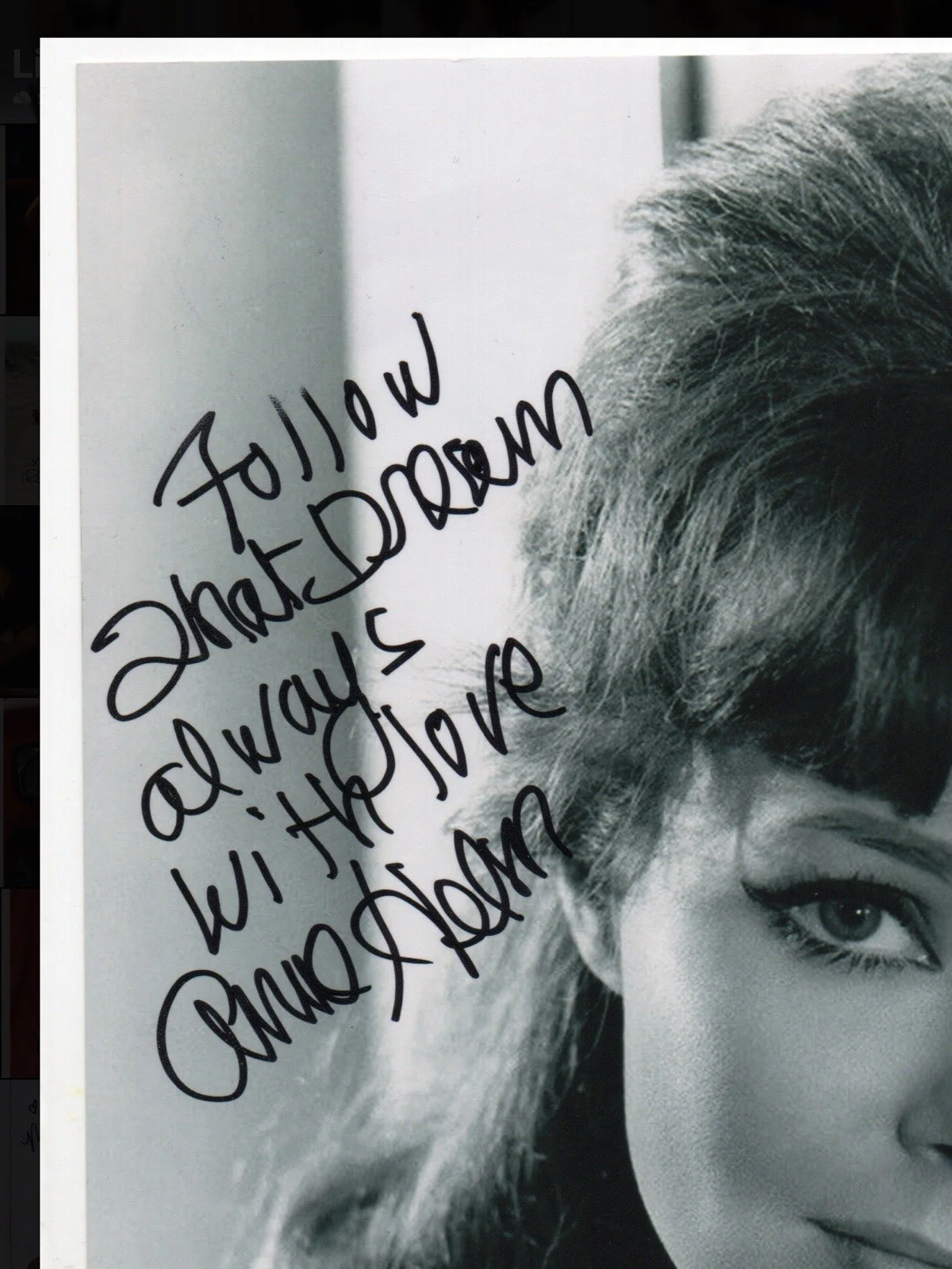 Anne Helm — Anne Helm signed autograph 8x10 Photo No COA Pass BAS PSA JSA Hot Sexy Rare *INR, изображение 2