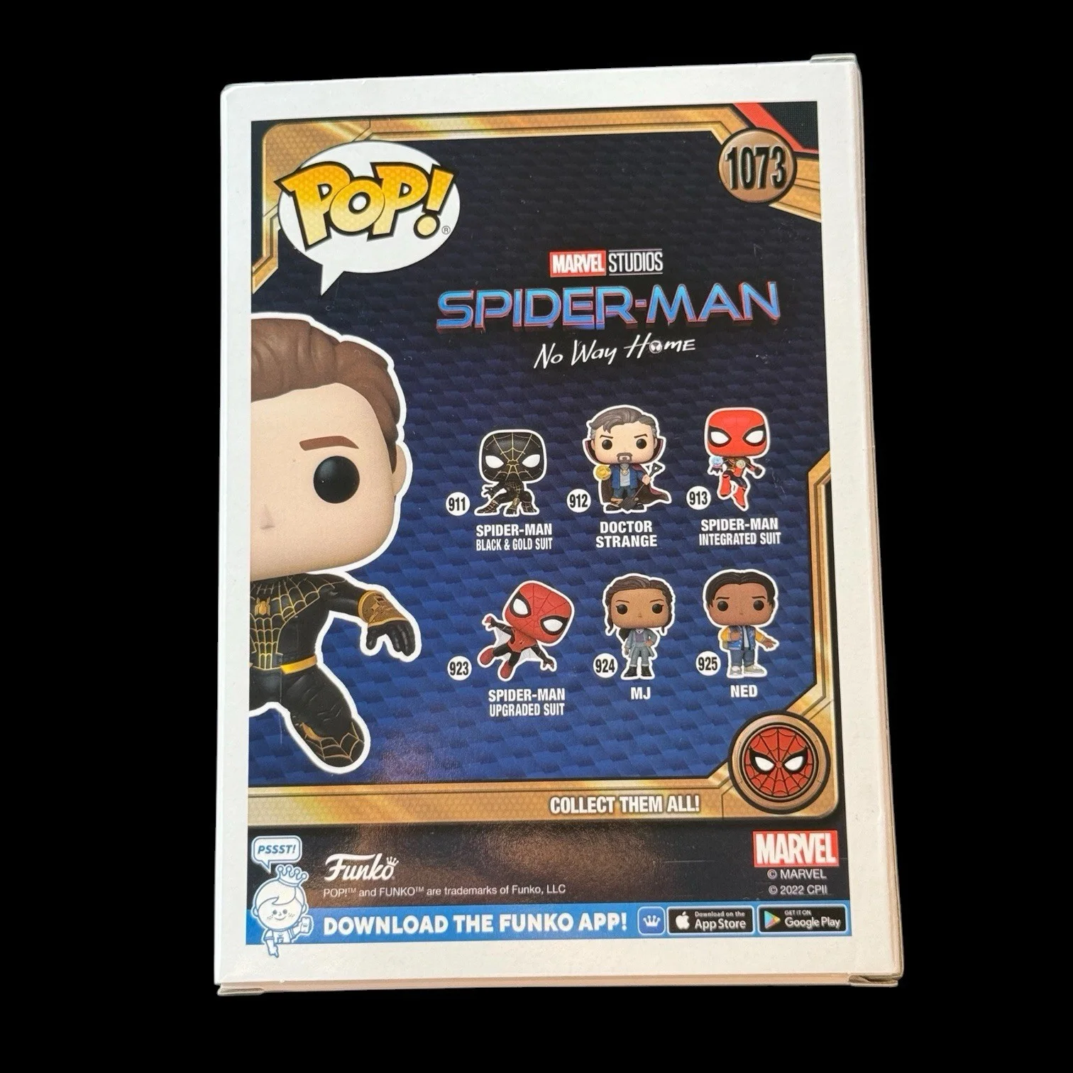 Tom Holland Signed Spider-Man Funko Pop #1073 PSA/DNA COA Autograph Marvel, изображение 3