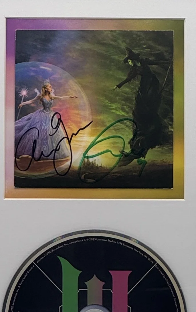 Wicked: For Good The Soundtrack CD Signed Insert With Full Signature Framed, изображение 2