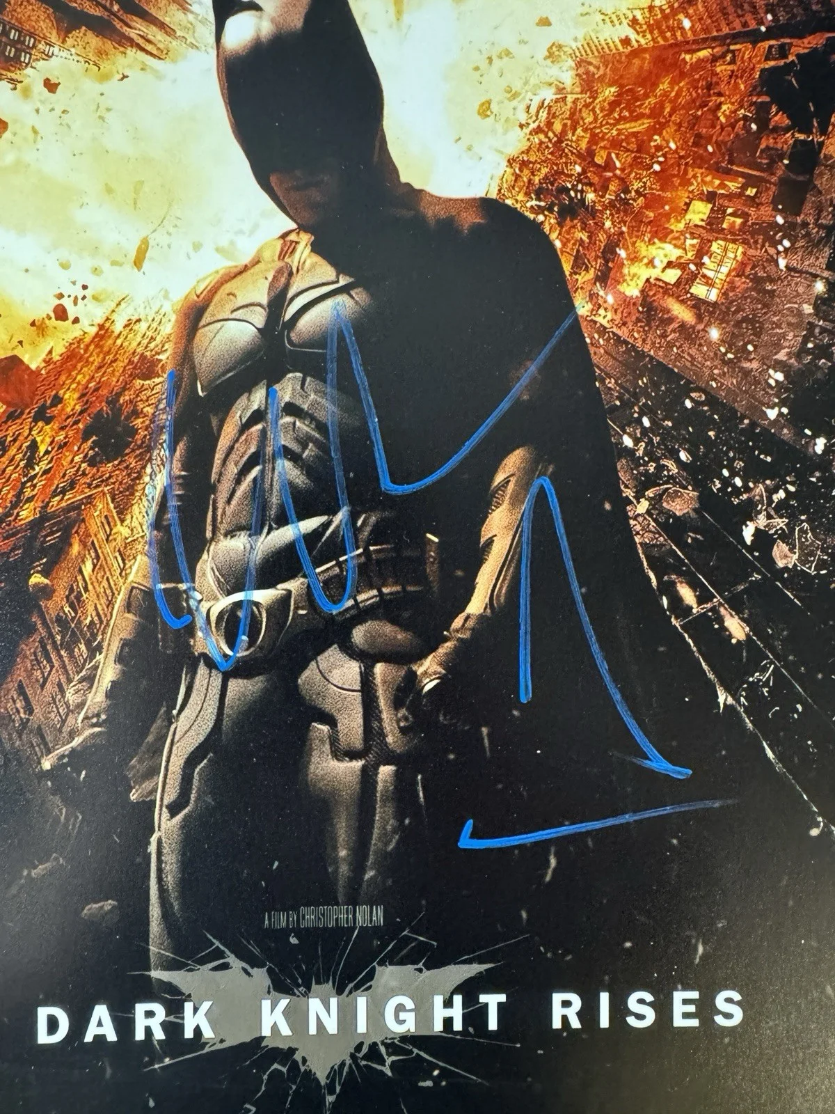 Christian Bale — Signed Christian Bale Autographed The Dark Knight Rises 11”x17” Photo BAS COA, изображение 3
