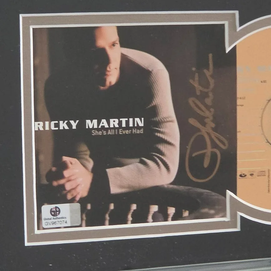 Ricky Martin signed Autographed She's All I Ever Had CD Global Authentics COA, image 2