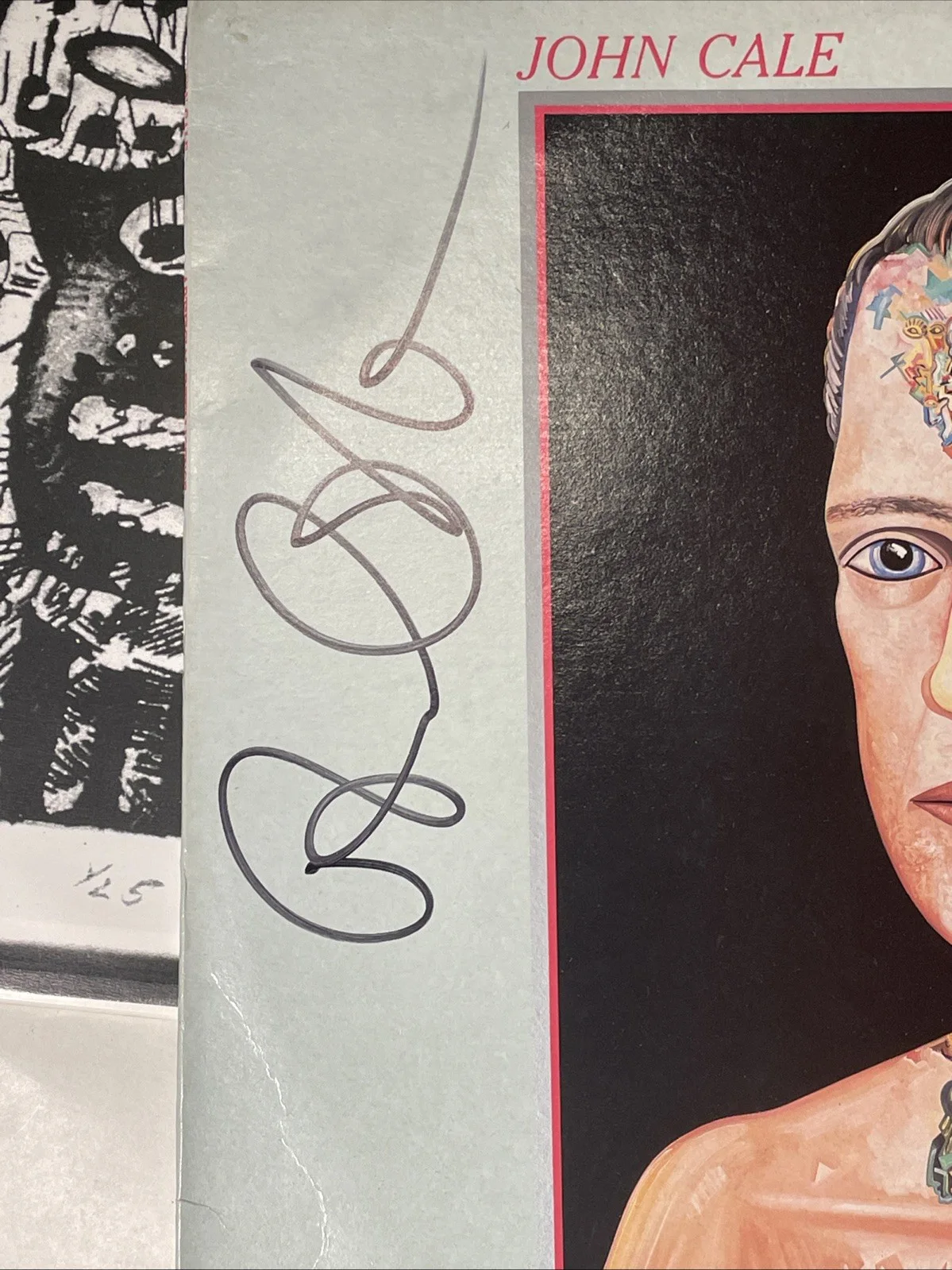 John Cale (Velvet Underground) Autographed Album Artificial Intelligence Signed, image 5