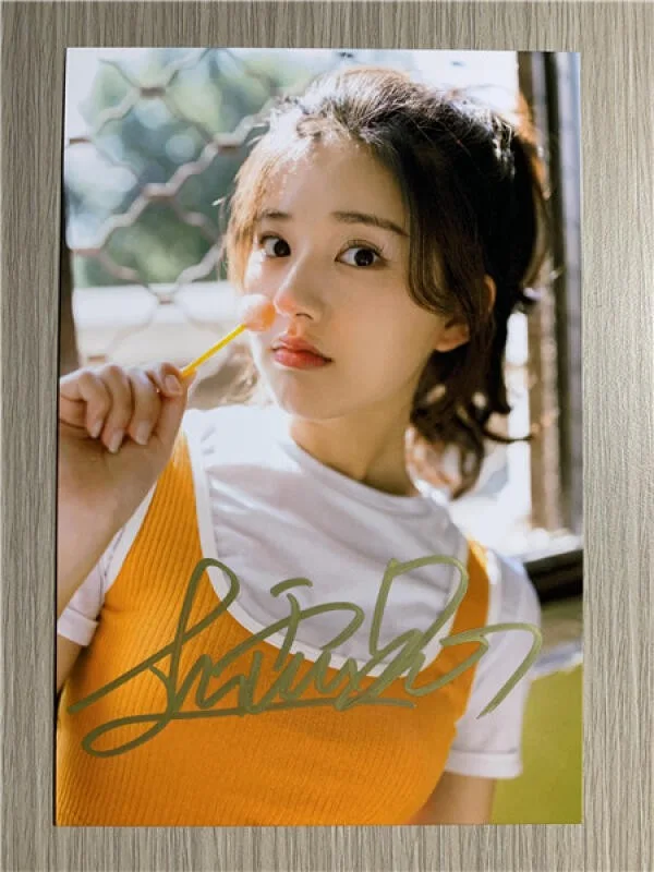 6" 赵露思/Lusi Zhao Hand Signed Autographed Photo Autographs Collection Original, image 4