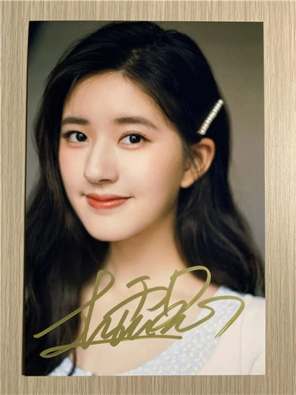 6" 赵露思/Lusi Zhao Hand Signed Autographed Photo Autographs Collection Original, image 5