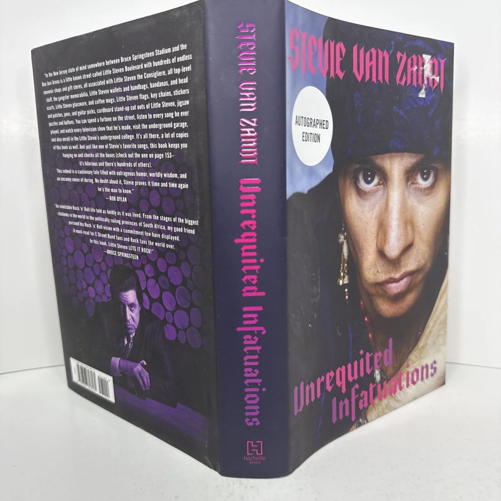 AUTOGRAPHED Unrequited Infatuations by Stevie Van Zandt Hand Signed - 1st Ed., изображение 3