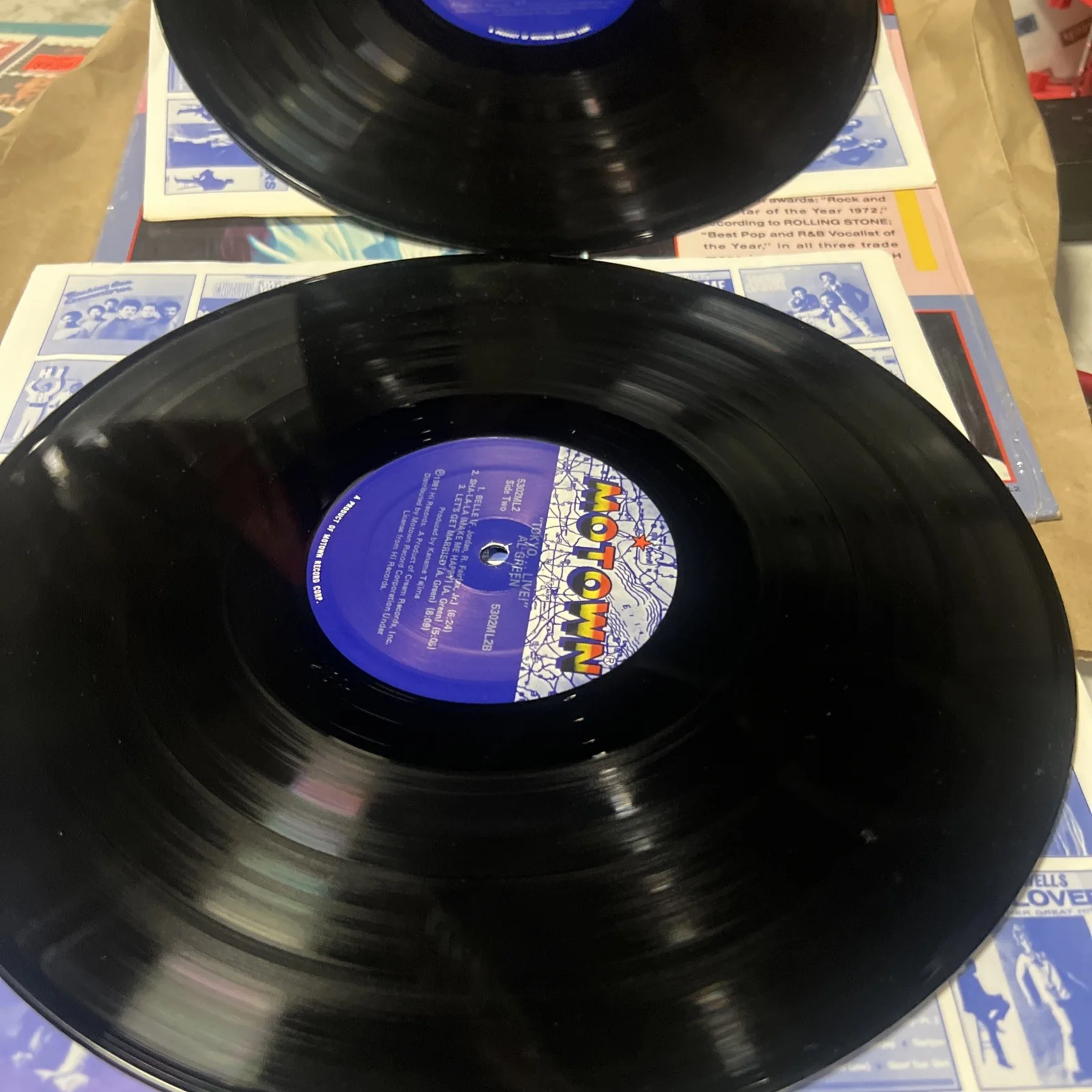 AL GREEN "Tokyo...Live" Two Record Set Album Rare, image 2