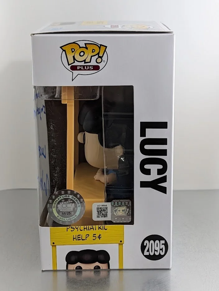 Melanie Kohn — Melanie Kohn Autographed Signed Quoted Funko Pop #2095 LUCY Peanuts, image 2