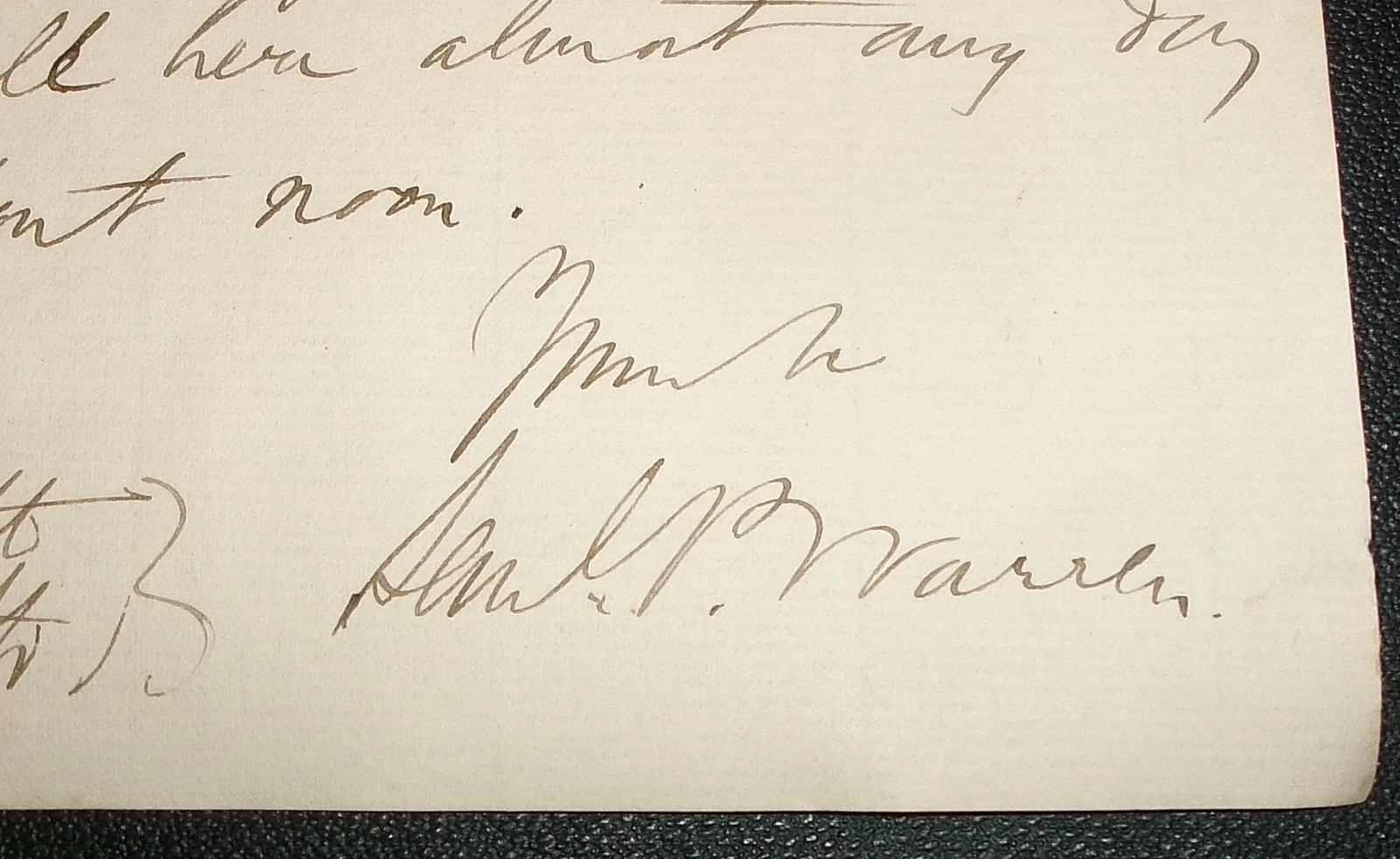 Samuel Prowse Warren ALS Organist Composer Conductor Signed Letter 1880s RARE, image 3