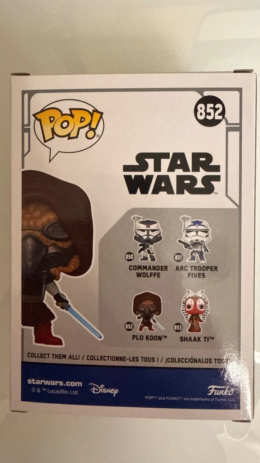 Matt Sloan — Star Wars Plo Koon FUNKO POP 852 Glows in dark Autographed by Matt Sloan (COA), изображение 4