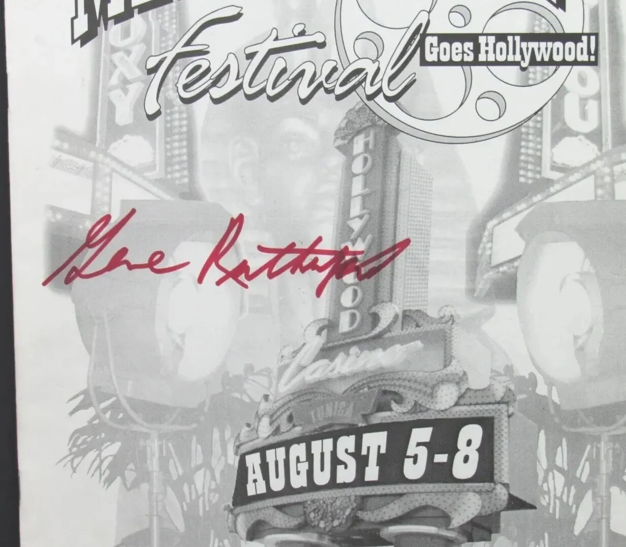 Various — 1998 Memphis Film Festival Booklet Hollywood Casino Mississippi 4 Signatures VG, изображение 2