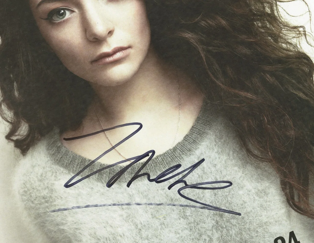 Lorde autographed concert poster, image 2