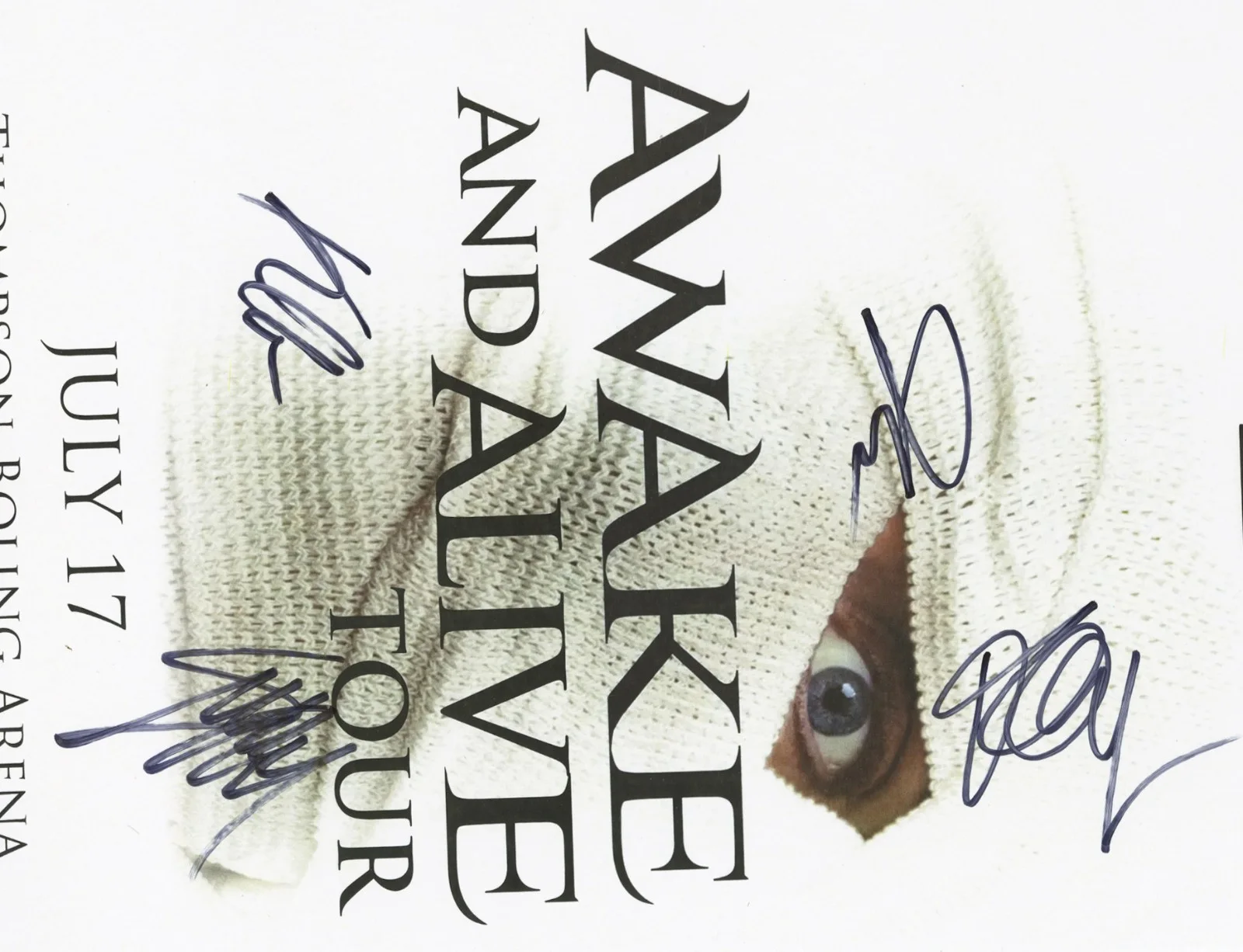 Skillet autographed concert poster Seth Morrison, Jen Ledger, John Cooper, Korey, изображение 2