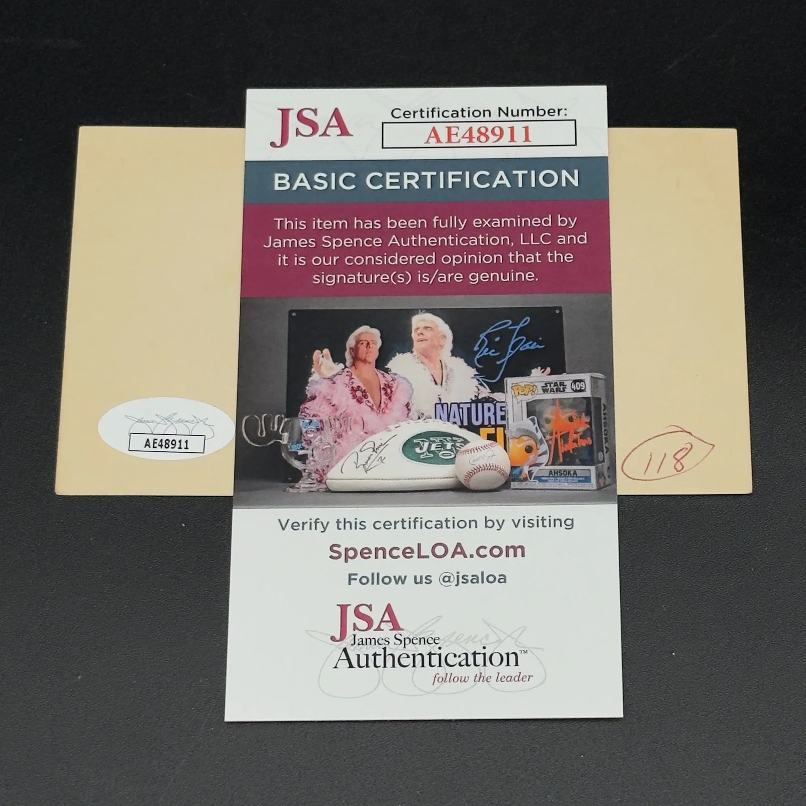 Jimmy Stewart — Jimmy Stewart Autograph – Signed 3” x 5” Index Card (TTM) | JSA Certified, изображение 2