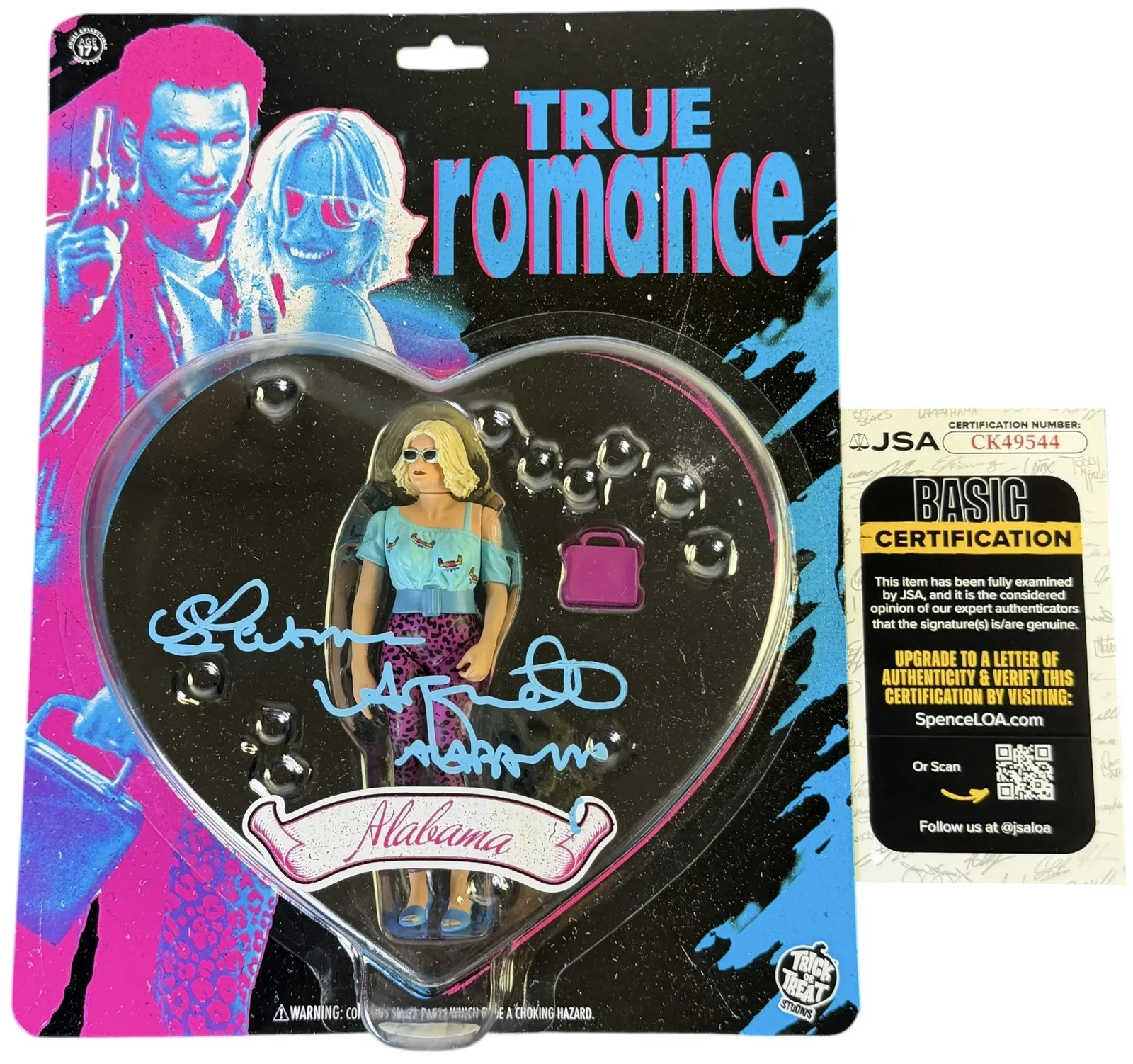 Patricia Arquette — Patricia Arquette signed Action Figure Alabama Worley True Romance TOTS JSA