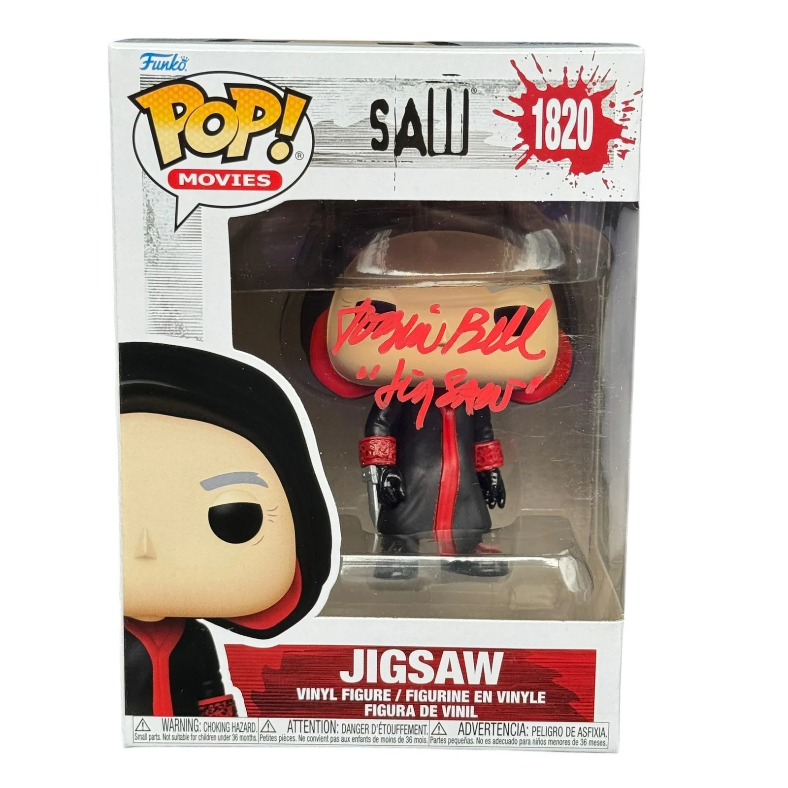 Tobin Bell — Tobin Bell "Jigsaw" Signed Funko Pop! 1820 - SAW Autograph Beckett Witnessed
