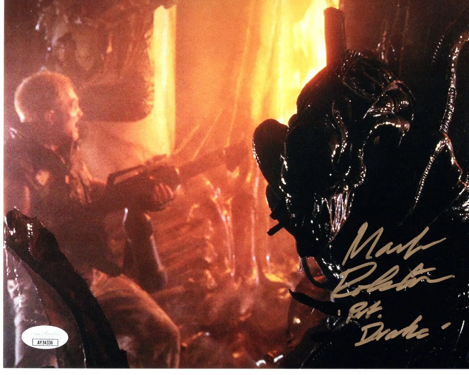 Mark Rolston — Mark Rolston signed 8x10 Photo Private Drake Aliens JSA Authentication