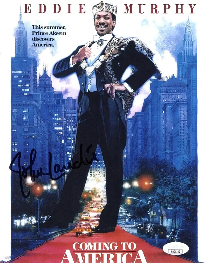 John Landis — John Landis signed 8x10 Photo Director Coming to America JSA Authentication, image 2
