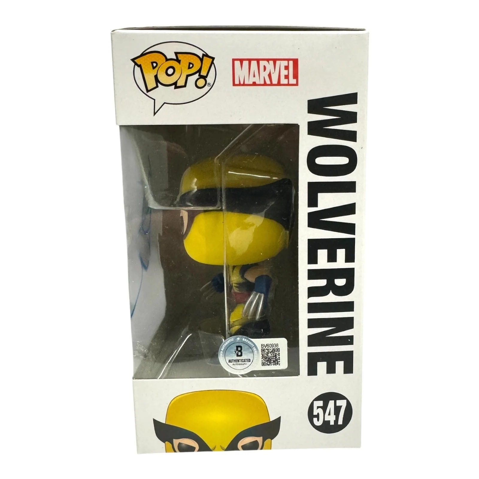 HUGH JACKMAN — HUGH JACKMAN SIGNED AUTOGRAPH FUNKO POP 547 LOGAN BECKETT BAS MARVEL WOLVERINE, image 2