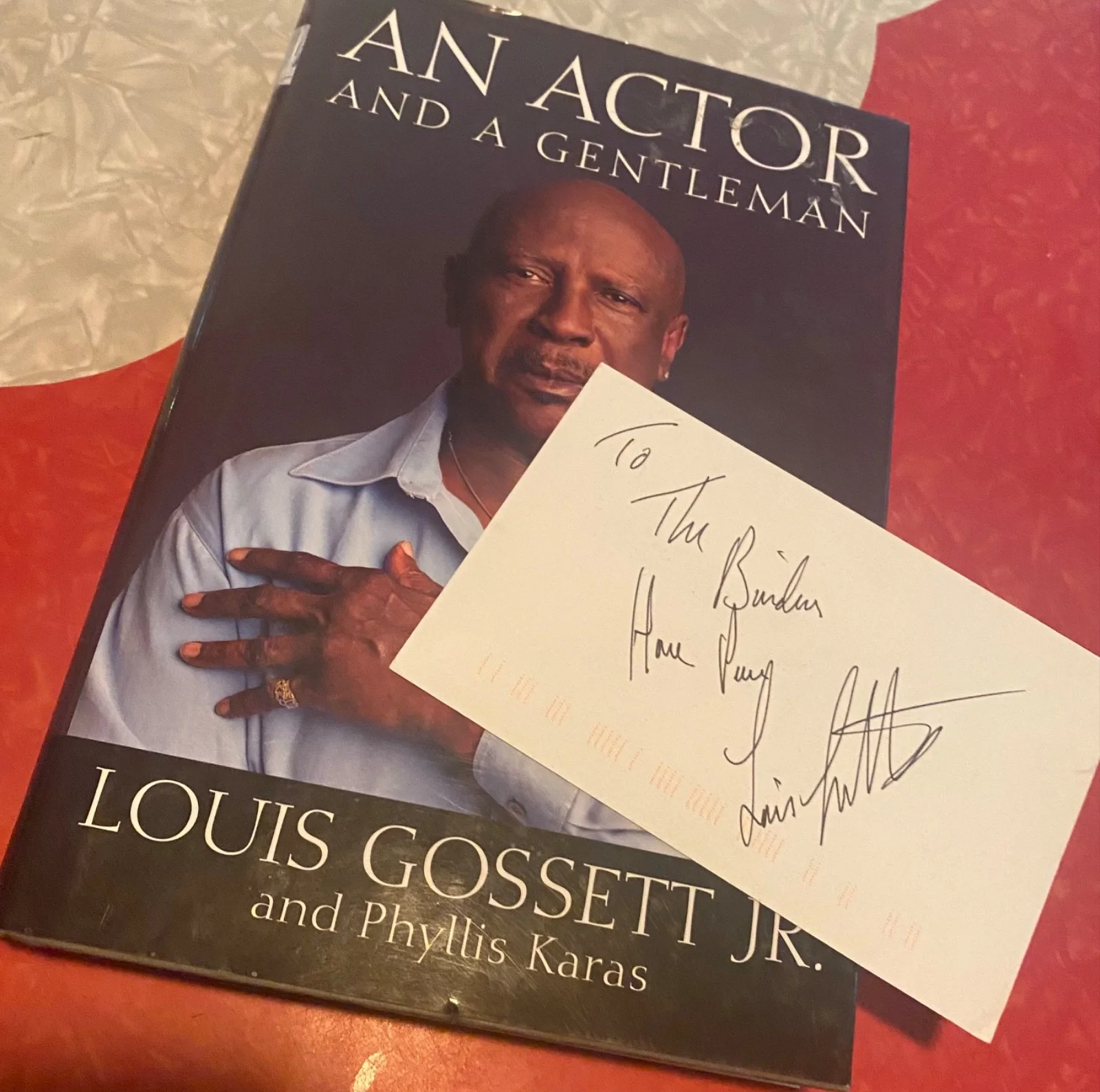 Louis Gossett Jr — Louis Gossett Jr book & autograph