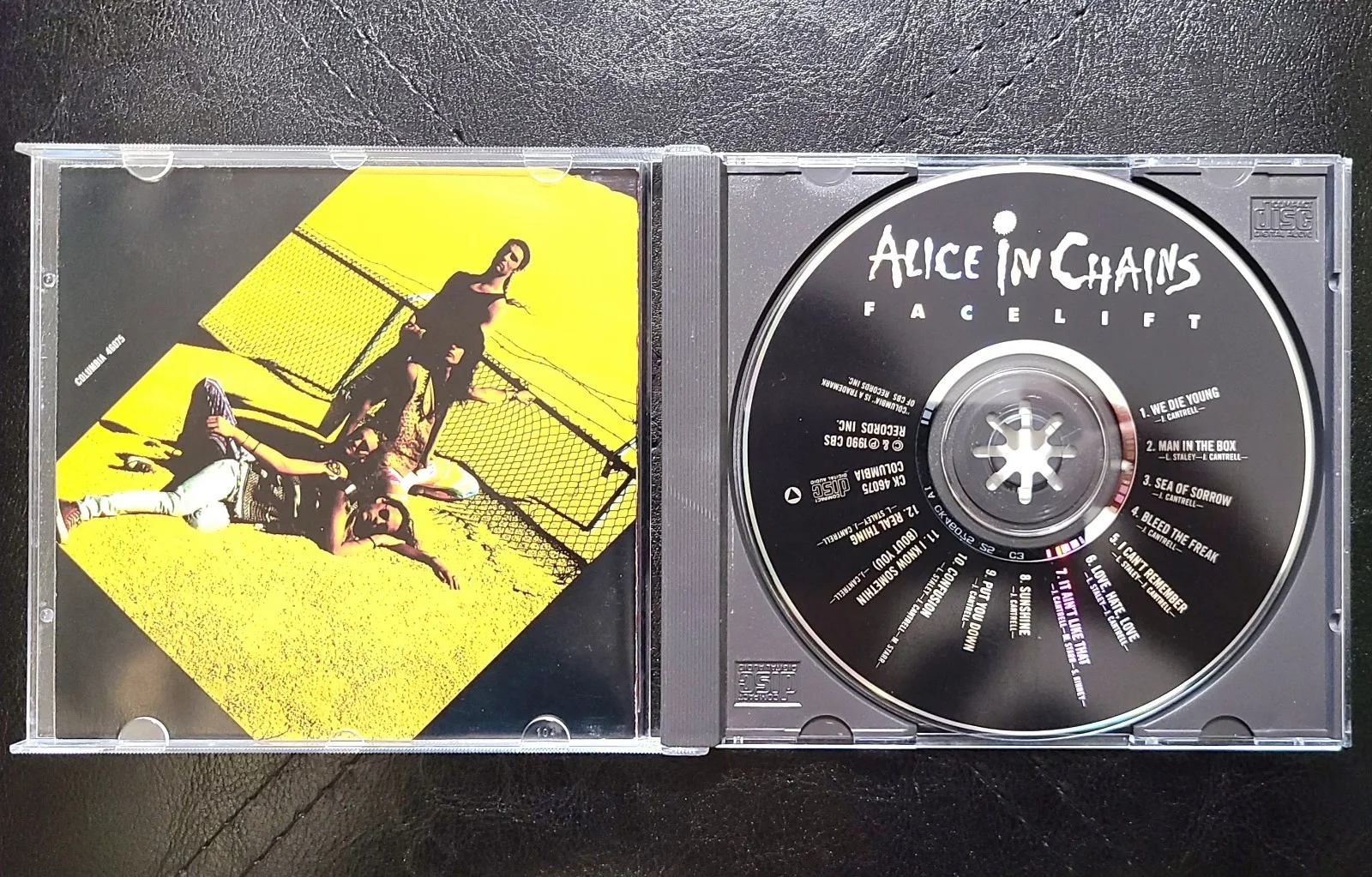 Alice In Chains Facelift Signed CD Layne Staley Jerry Cantrell Mike Starr Kinney, image 2