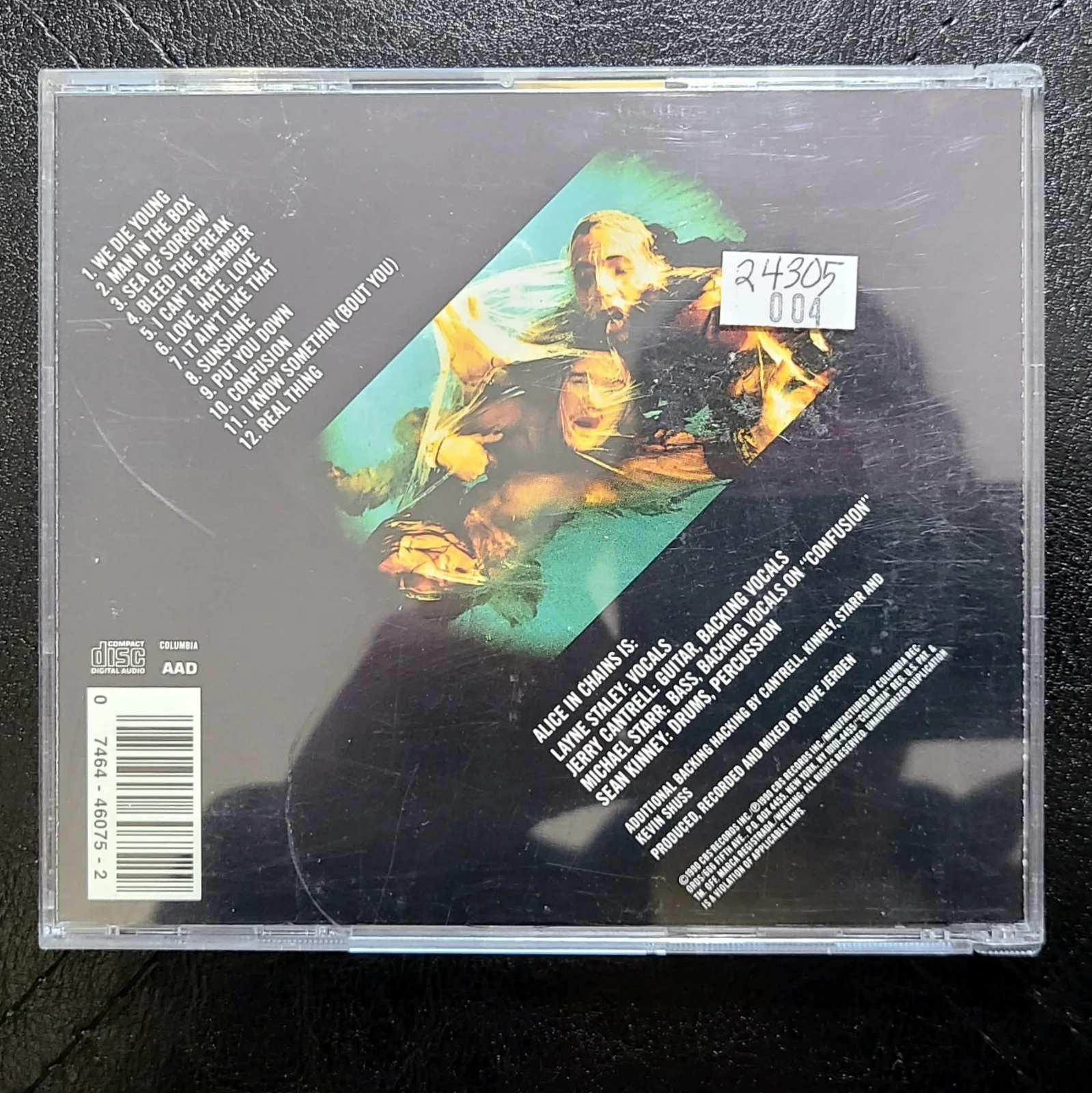 Alice In Chains Facelift Signed CD Layne Staley Jerry Cantrell Mike Starr Kinney, image 3